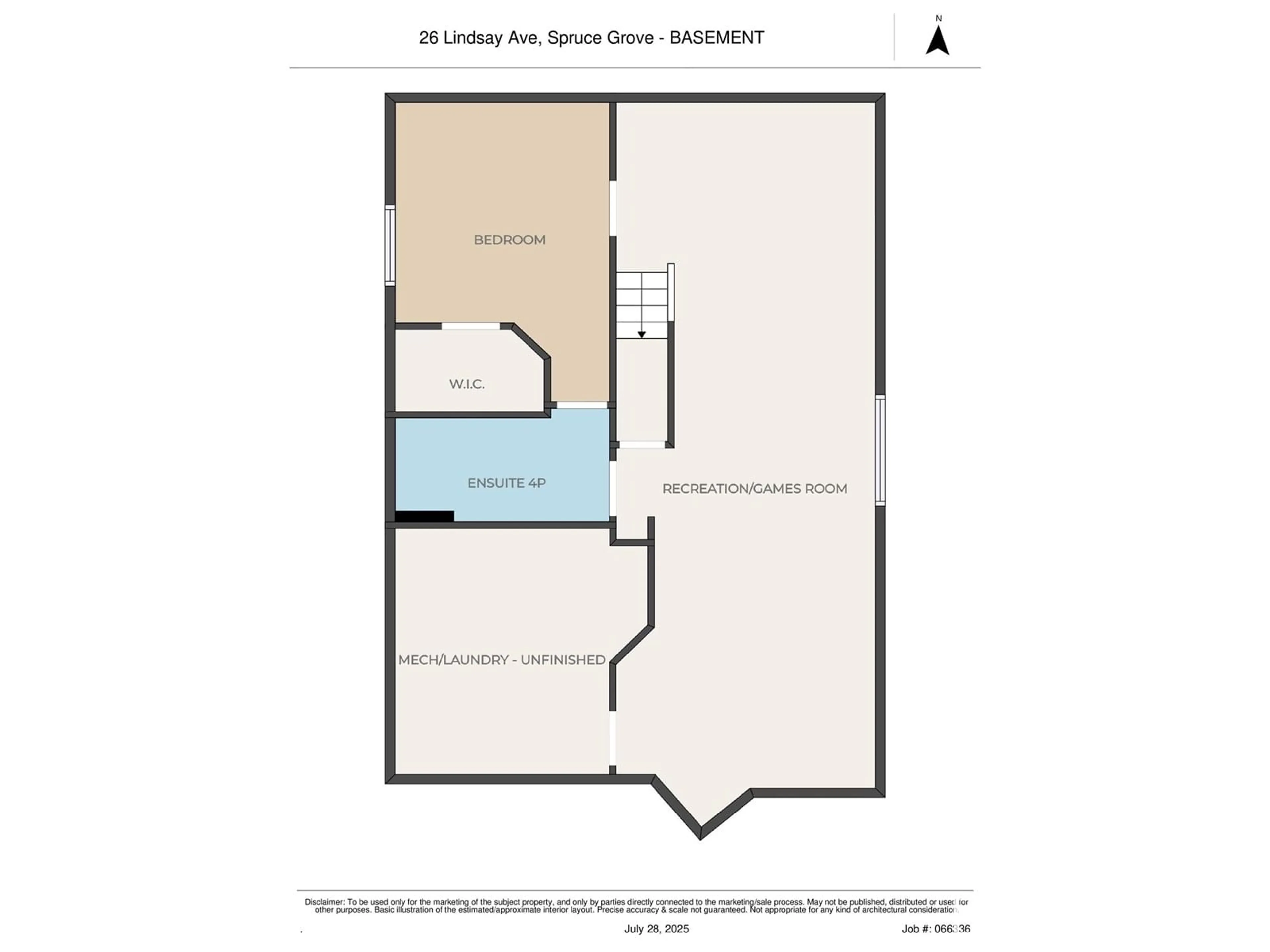 Floor plan for 26 LINDSAY AV, Spruce Grove Alberta T7X4H6