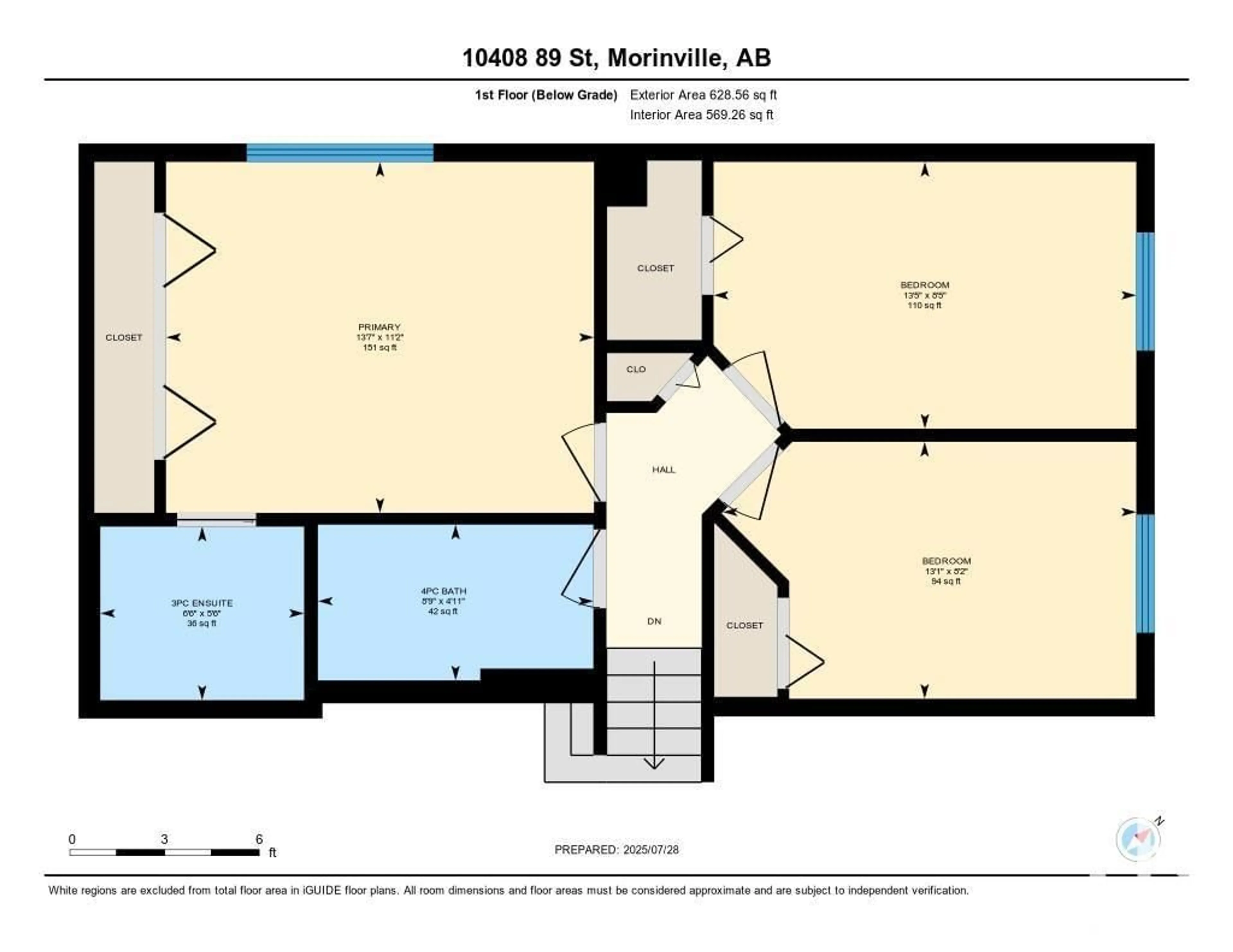 Floor plan for 10408 89 ST, Morinville Alberta T8R1C6