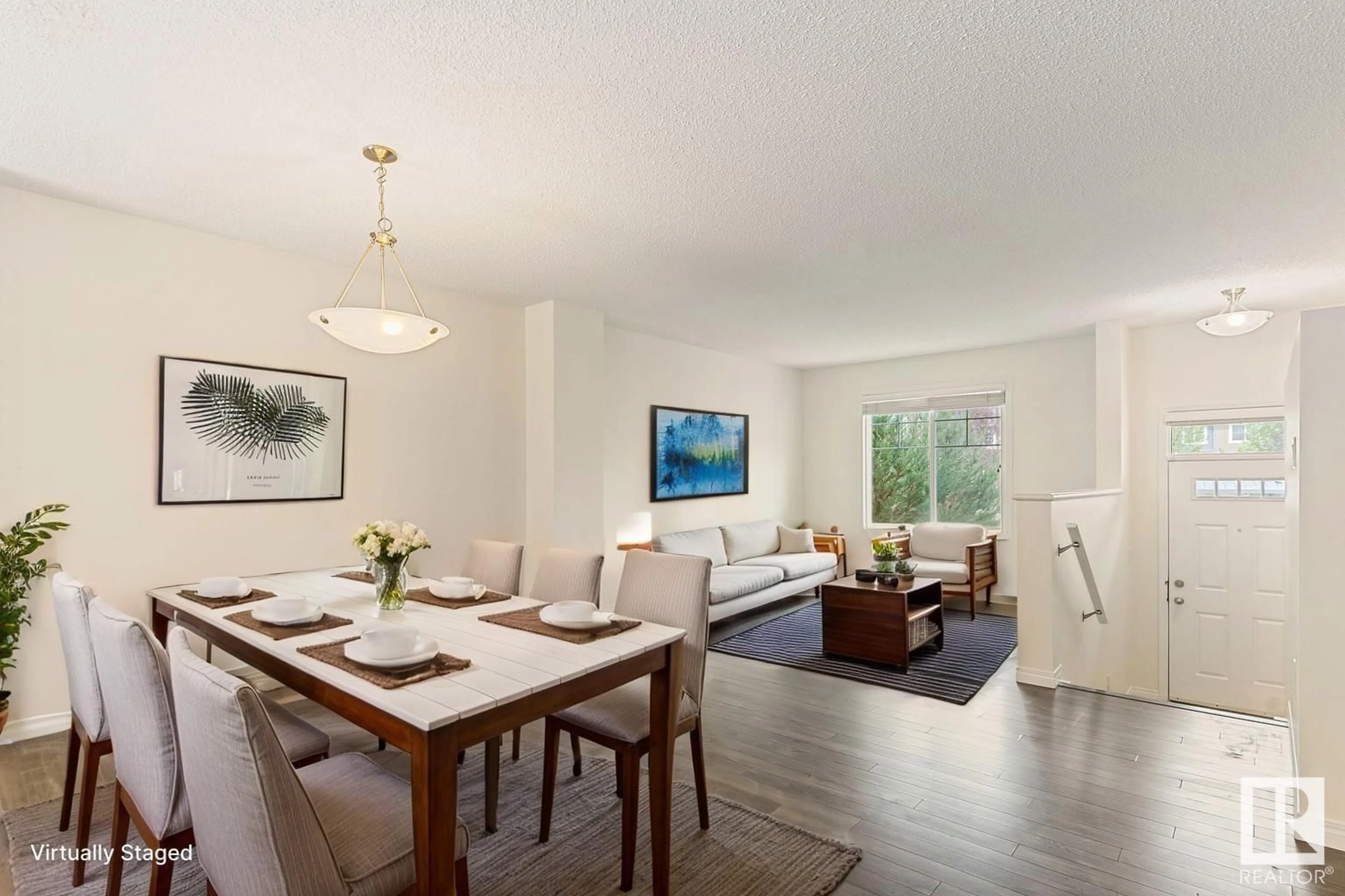 Dining room, wood/laminate floor for SW - 52 1030 CHAPPELLE BV, Edmonton Alberta T6W2K7