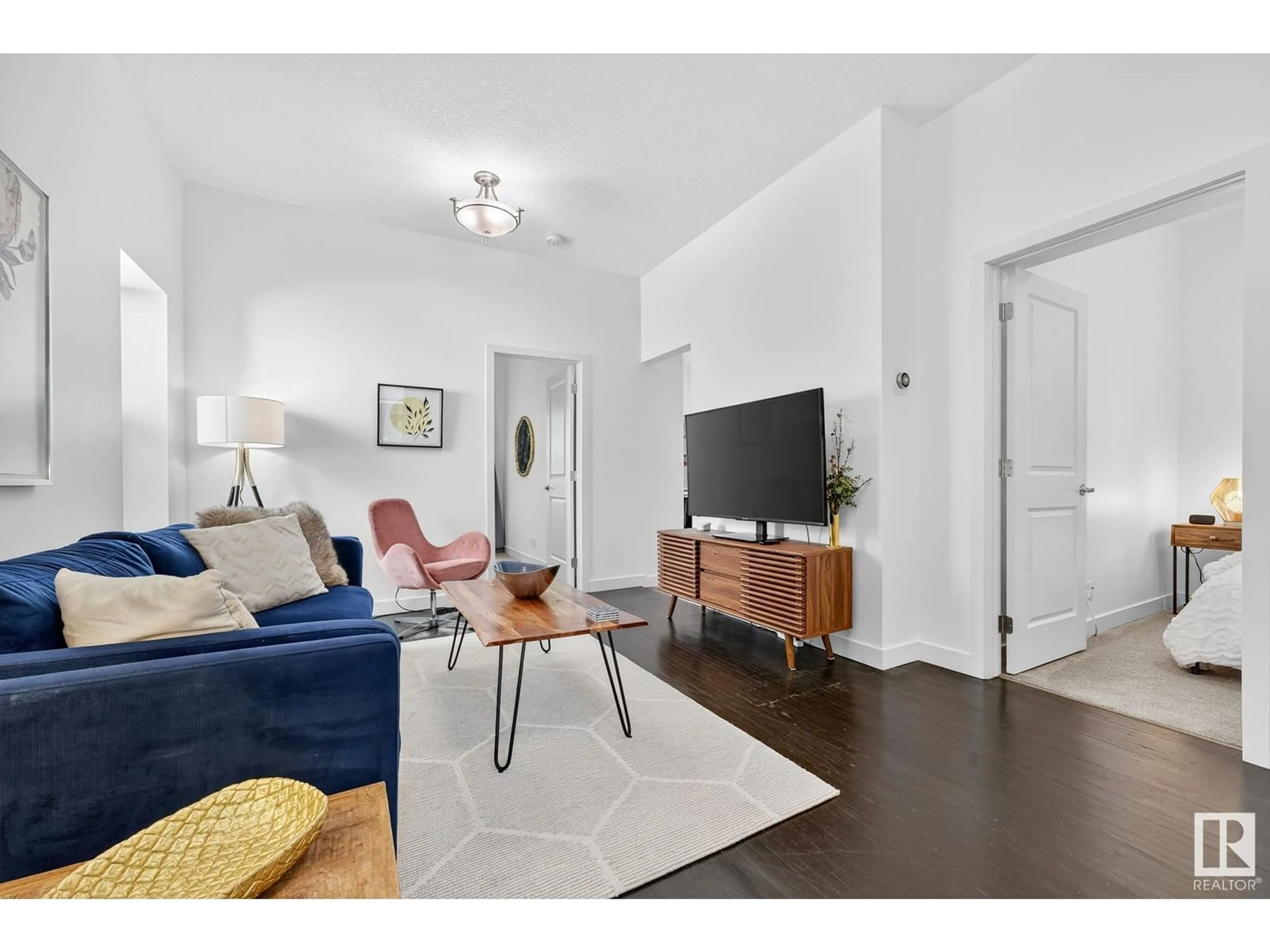 Living room with furniture, unknown for NW - 11333 89 ST, Edmonton Alberta T5B3T5