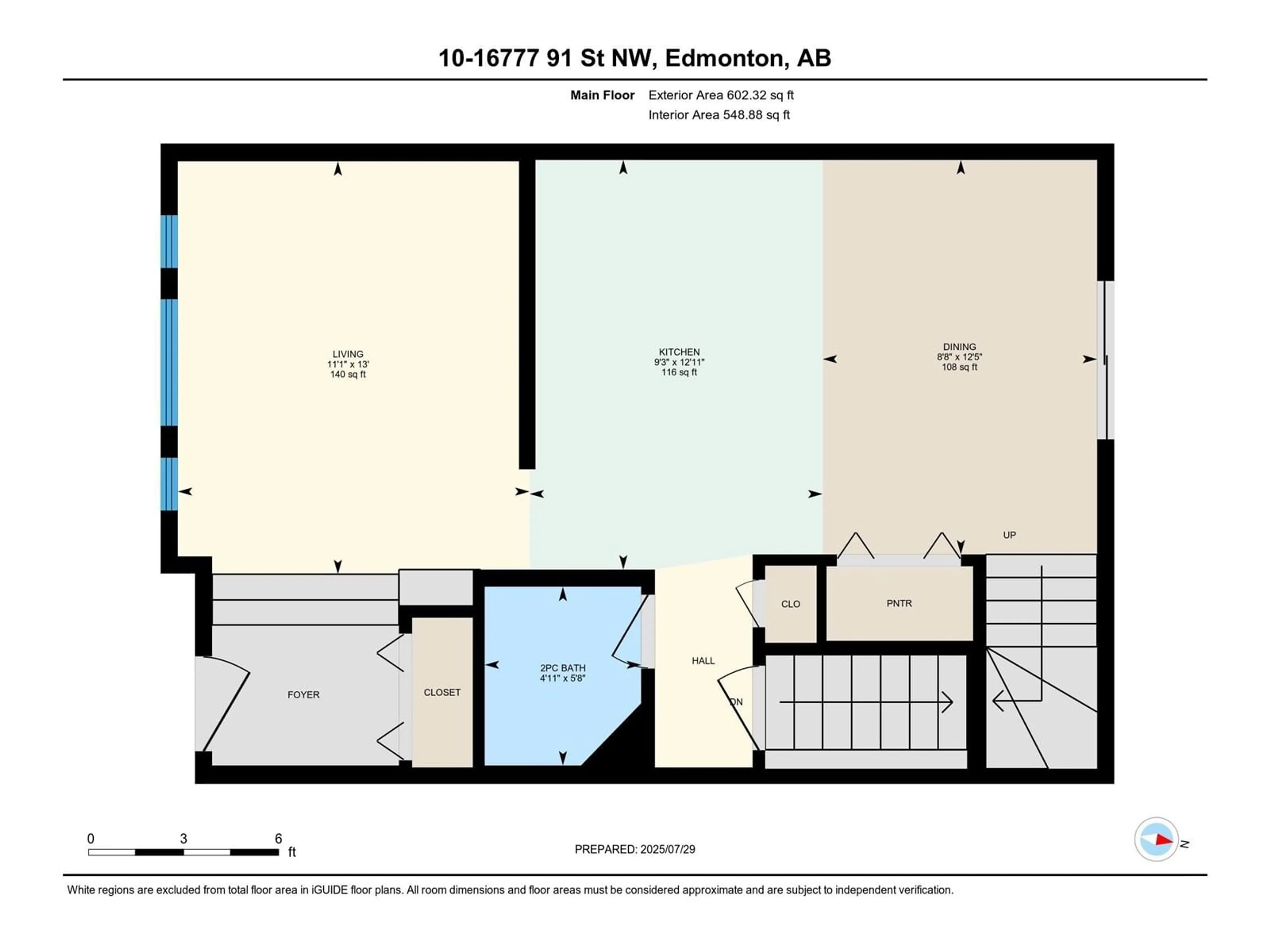 Floor plan for #10 - 16777 91 STREET, Edmonton Alberta T5Z3X4