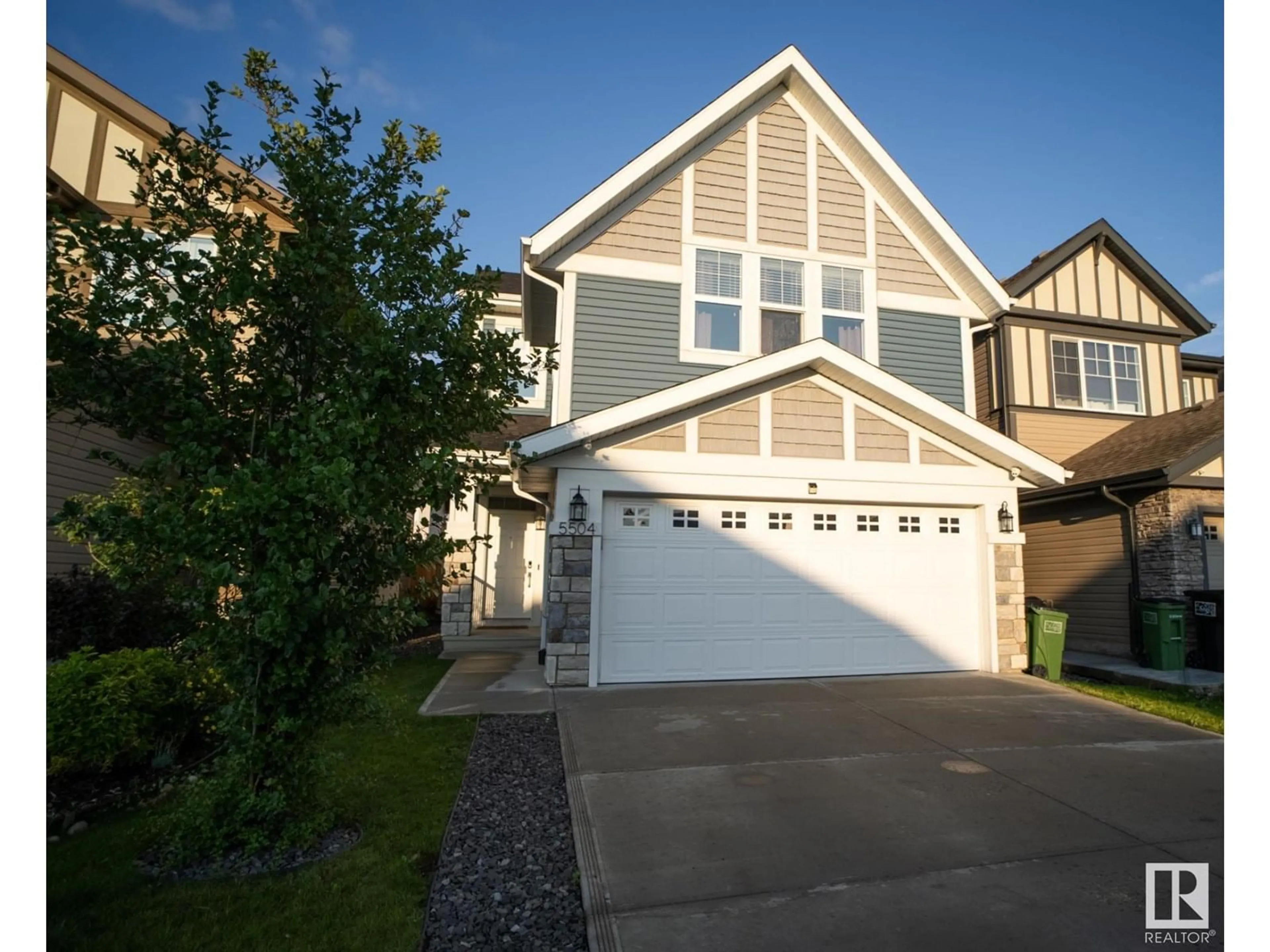 Home with vinyl exterior material, street for SQ SW - 5504 ALLBRIGHT SQUARE, Edmonton Alberta T6W3V1