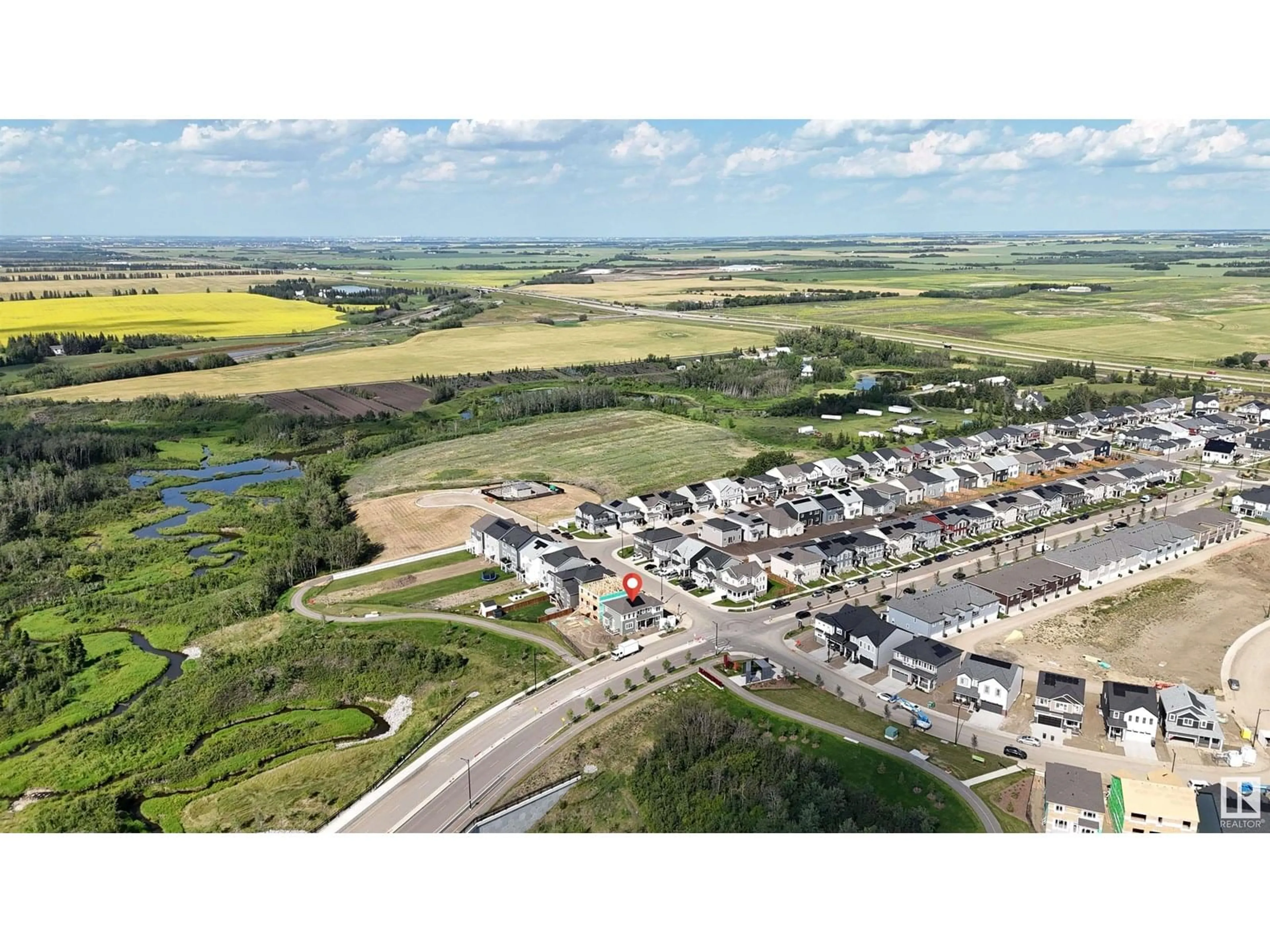 A pic from outside/outdoor area/front of a property/back of a property/a pic from drone, street for 1133 CRESTVIEW TC, Sherwood Park Alberta T8H3A2