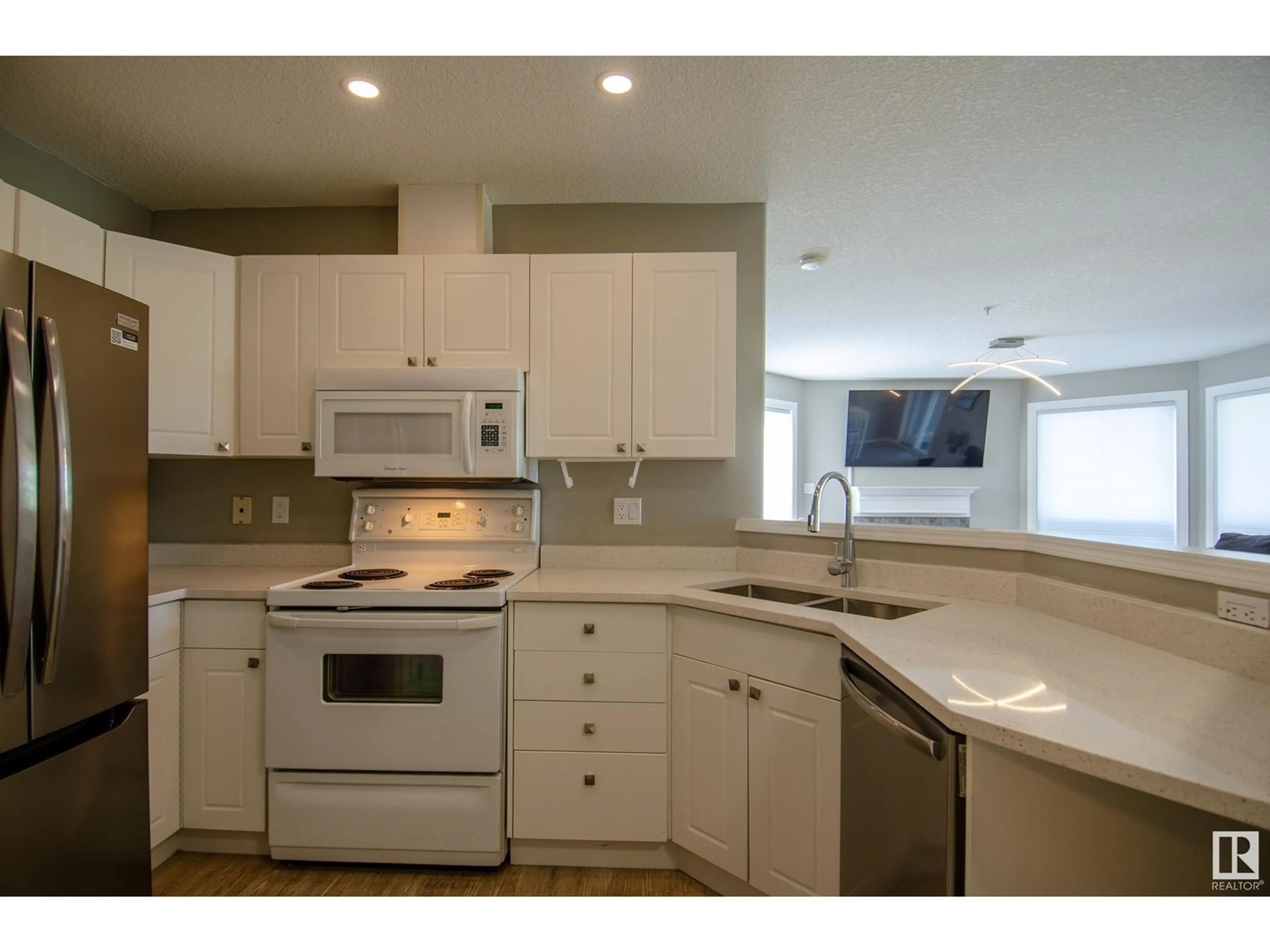 Standard kitchen, ceramic/tile floor for #408 - 7905 96 ST, Edmonton Alberta T6C4R3