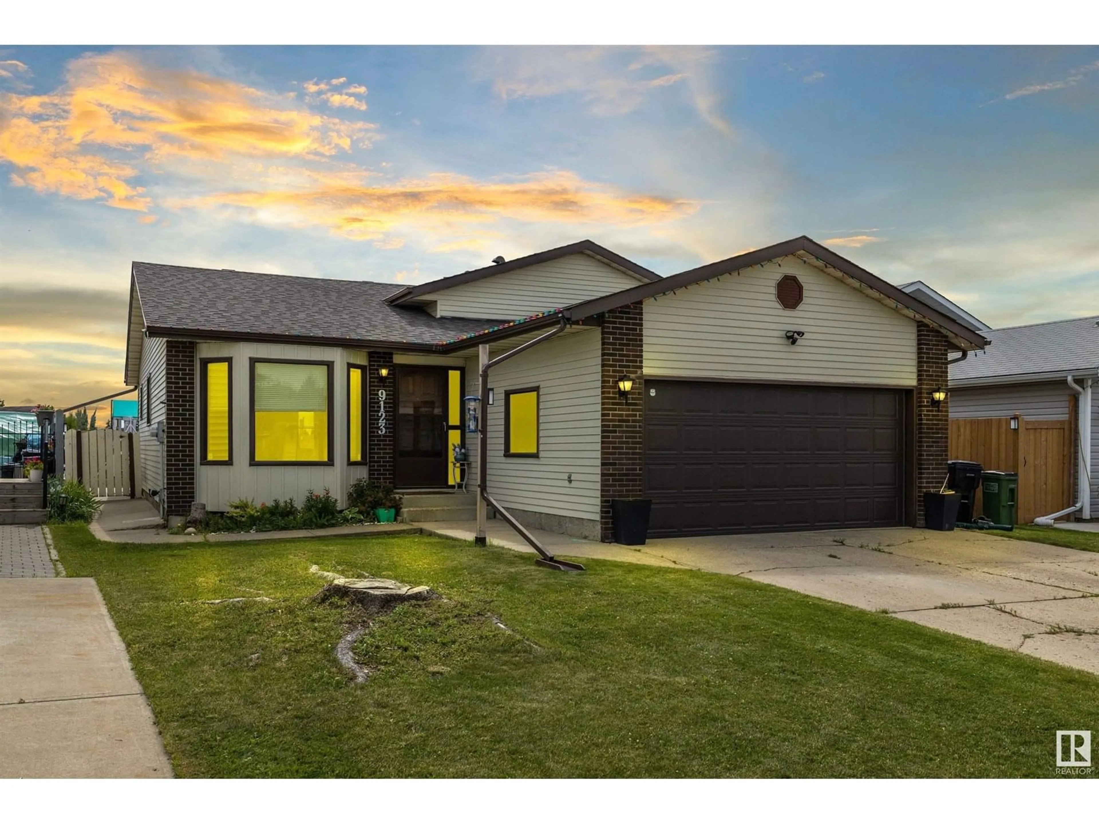 Home with brick exterior material, street for NW - 9123 175 AV, Edmonton Alberta T5Z2M3