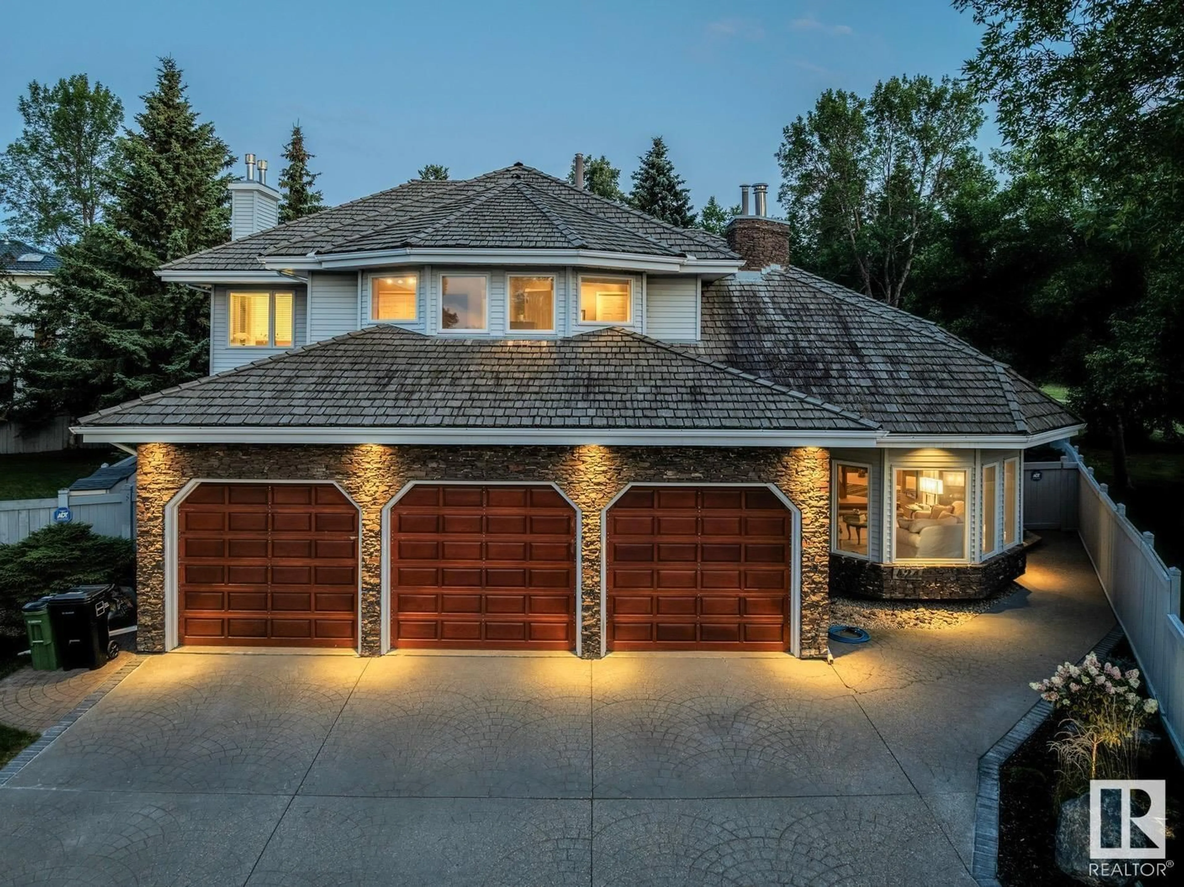 Home with brick exterior material, street for NW - 424 OLSEN CL, Edmonton Alberta T6R1L2