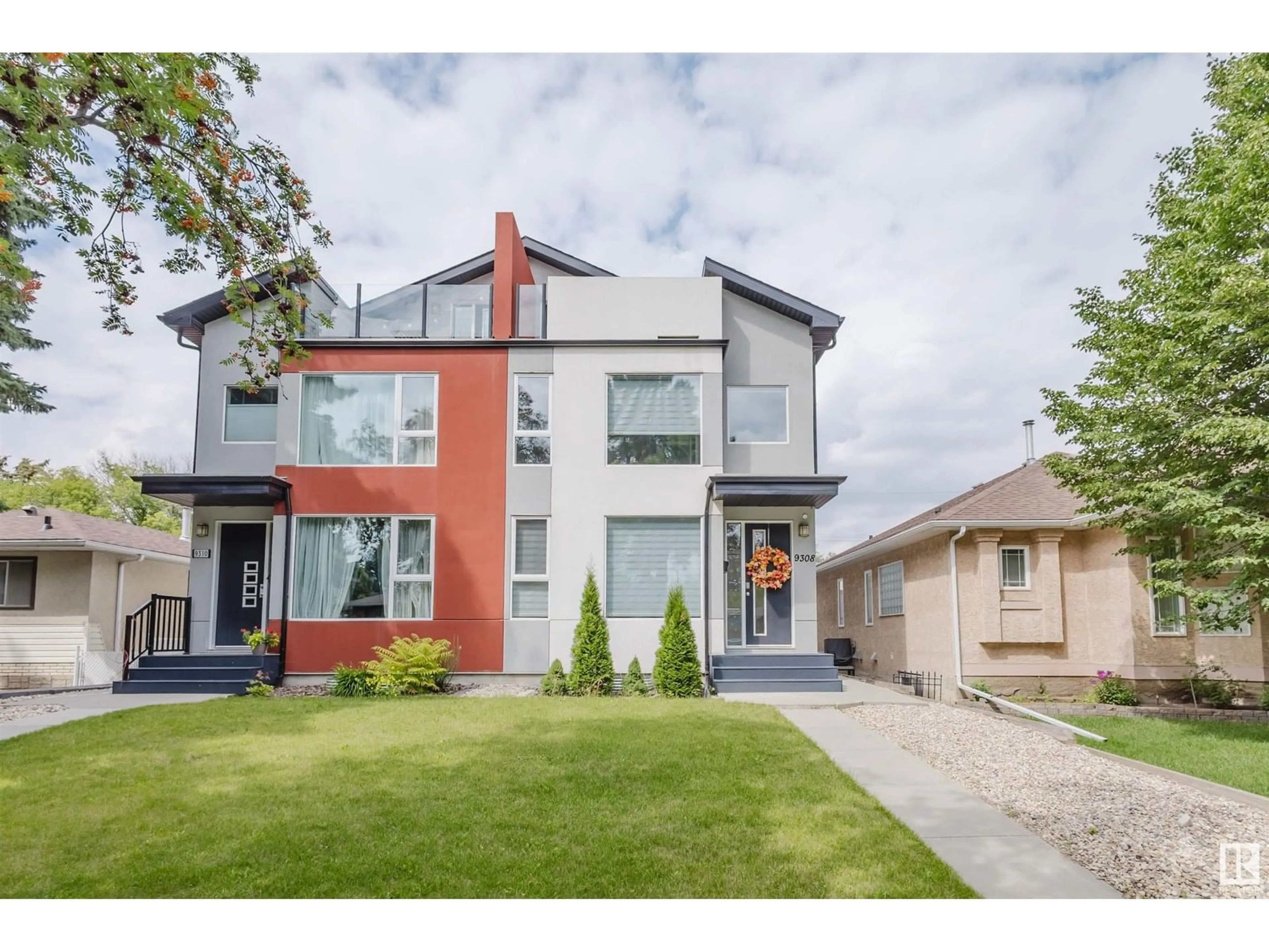 Home with brick exterior material, street for 9308 74 AV, Edmonton Alberta T6E1E2