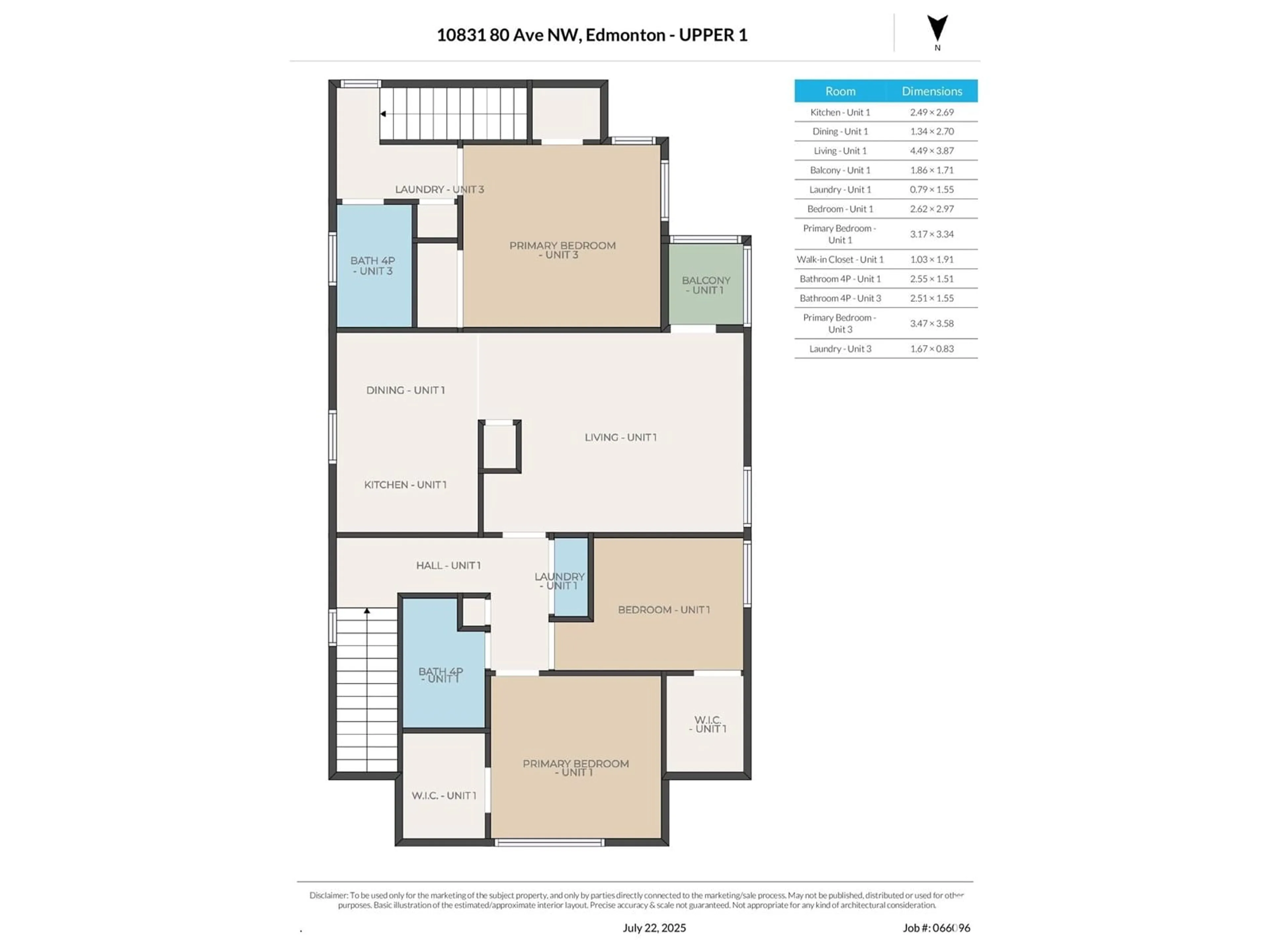Floor plan for 10831 80 AV, Edmonton Alberta T6E1V9