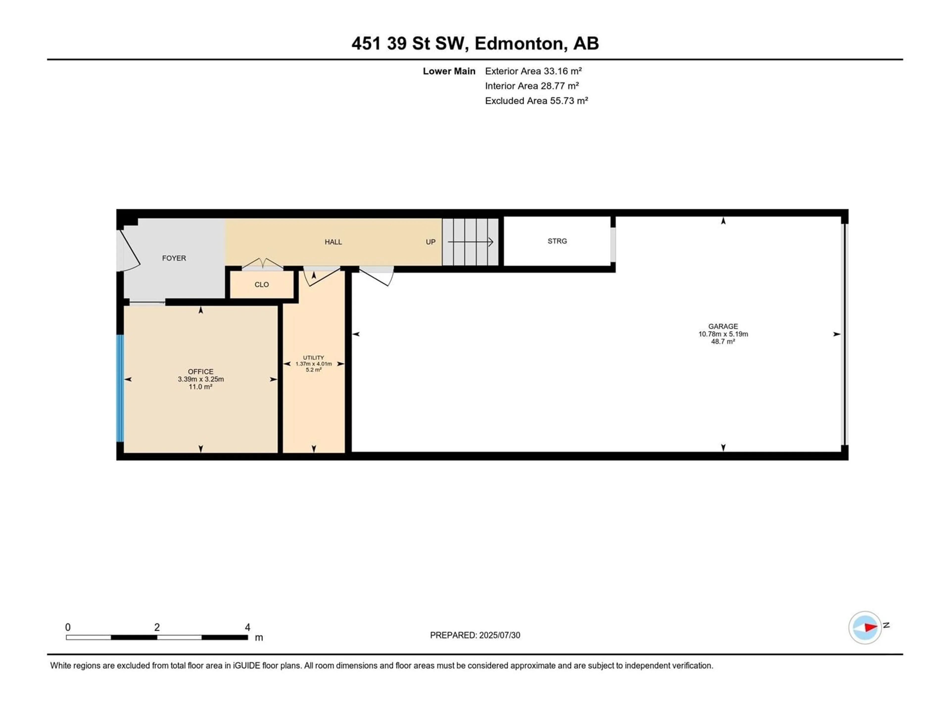 Floor plan for SW - 451 39 ST, Edmonton Alberta T6X2X9