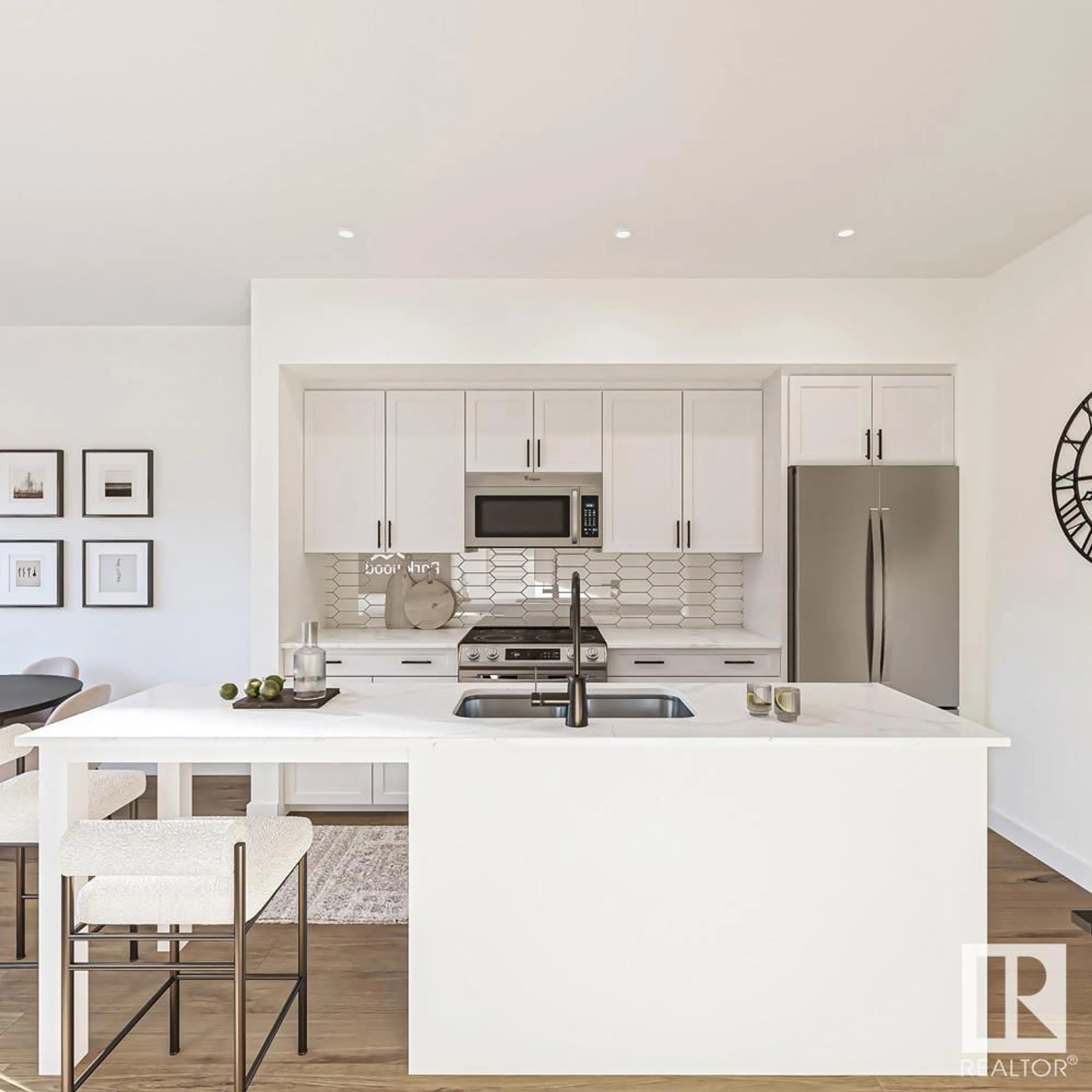 Contemporary kitchen, unknown for 710 - 16 MATTSON DR, Edmonton Alberta T6X1A3