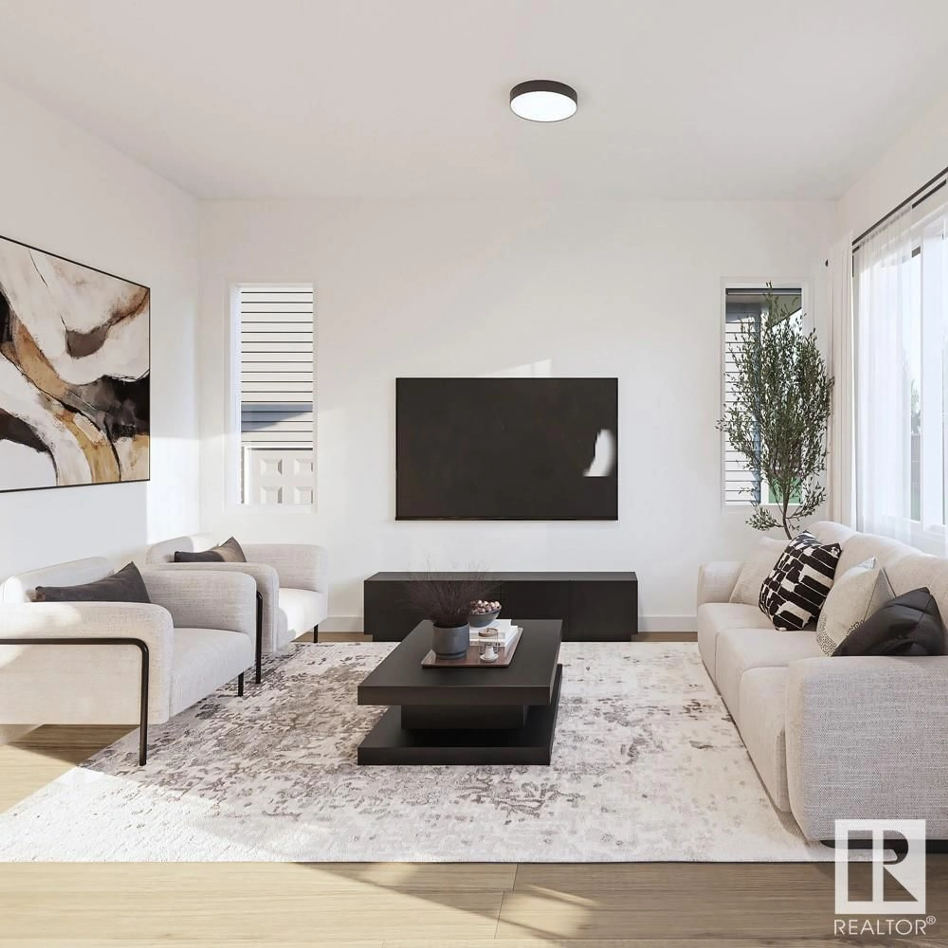 Living room with furniture, unknown for 710 - 16 MATTSON DR, Edmonton Alberta T6X1A3