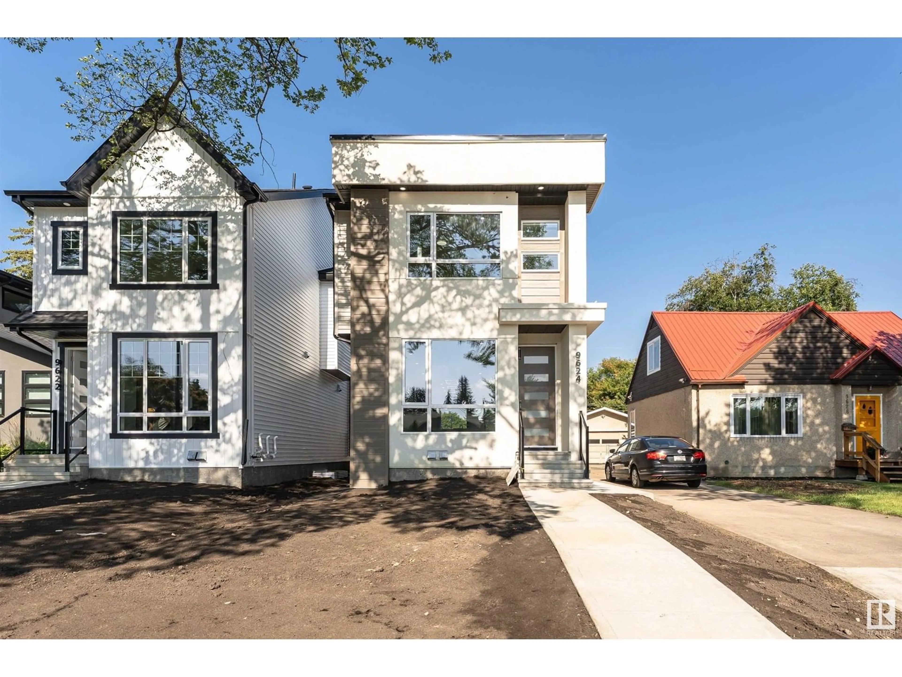 Home with brick exterior material, street for 9624 86 ST, Edmonton Alberta T6C3E9