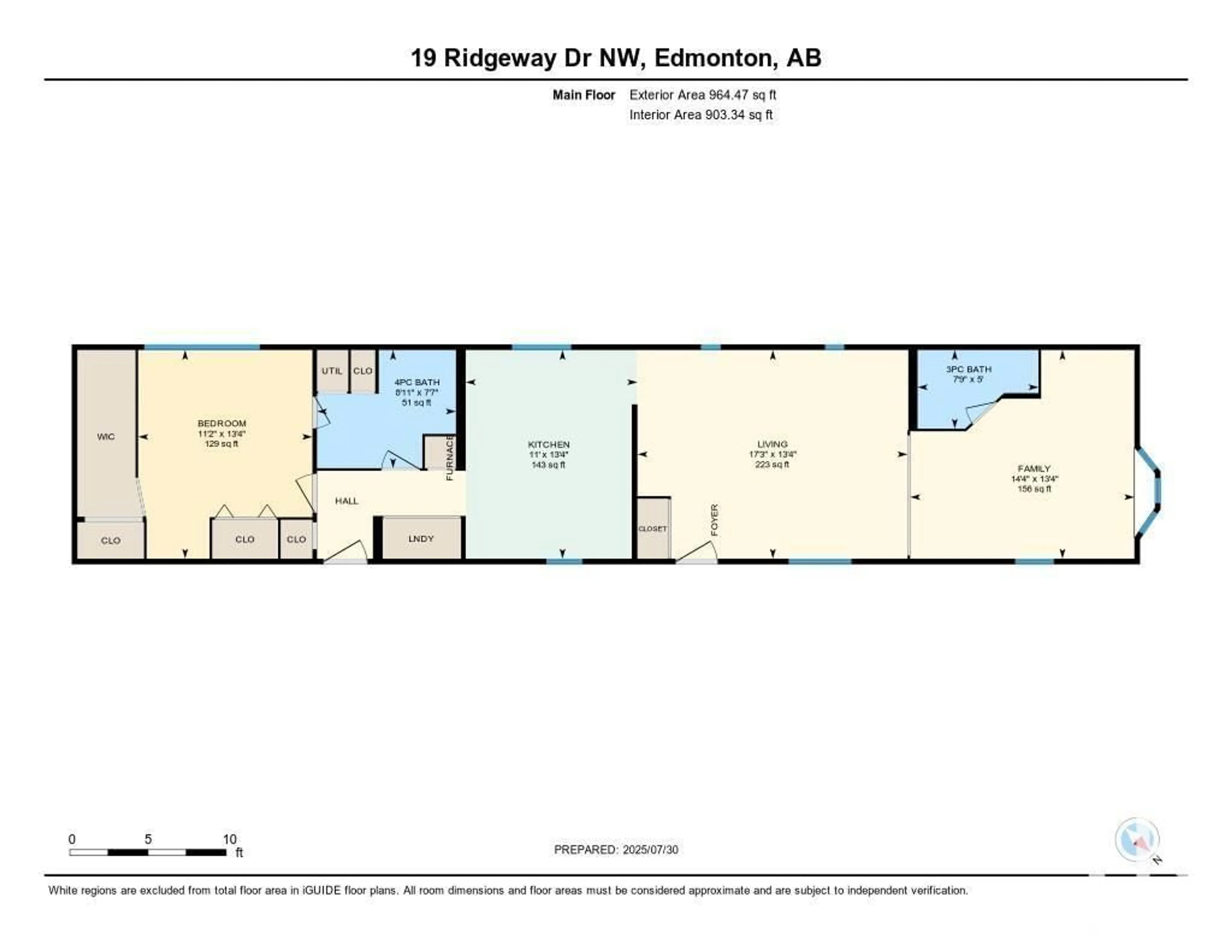 Floor plan for 19 RIDGEWAY DR, Edmonton Alberta T6P1G4