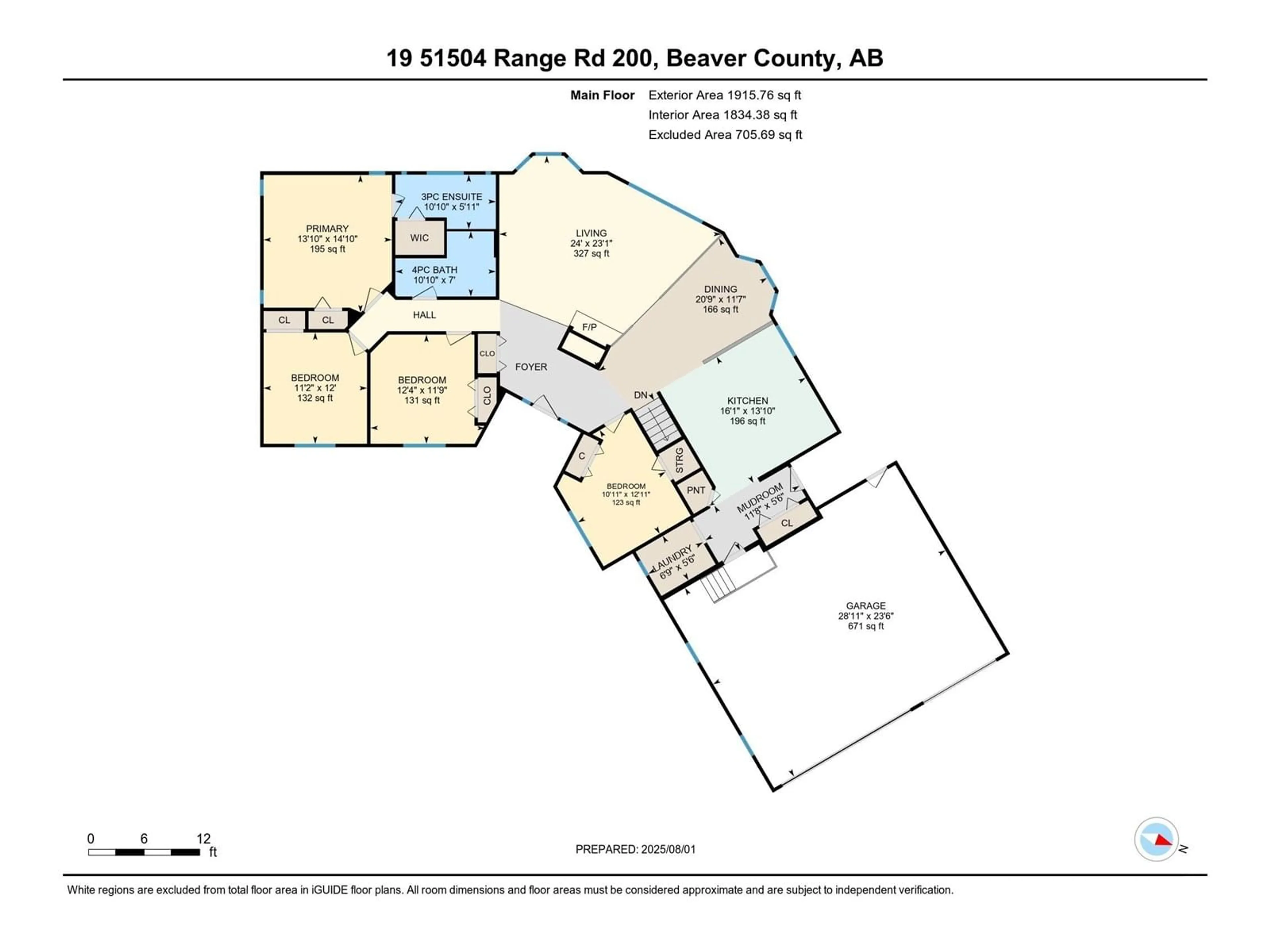 Floor plan for 51504 - 19 RR200, Rural Beaver County Alberta T0B4J1