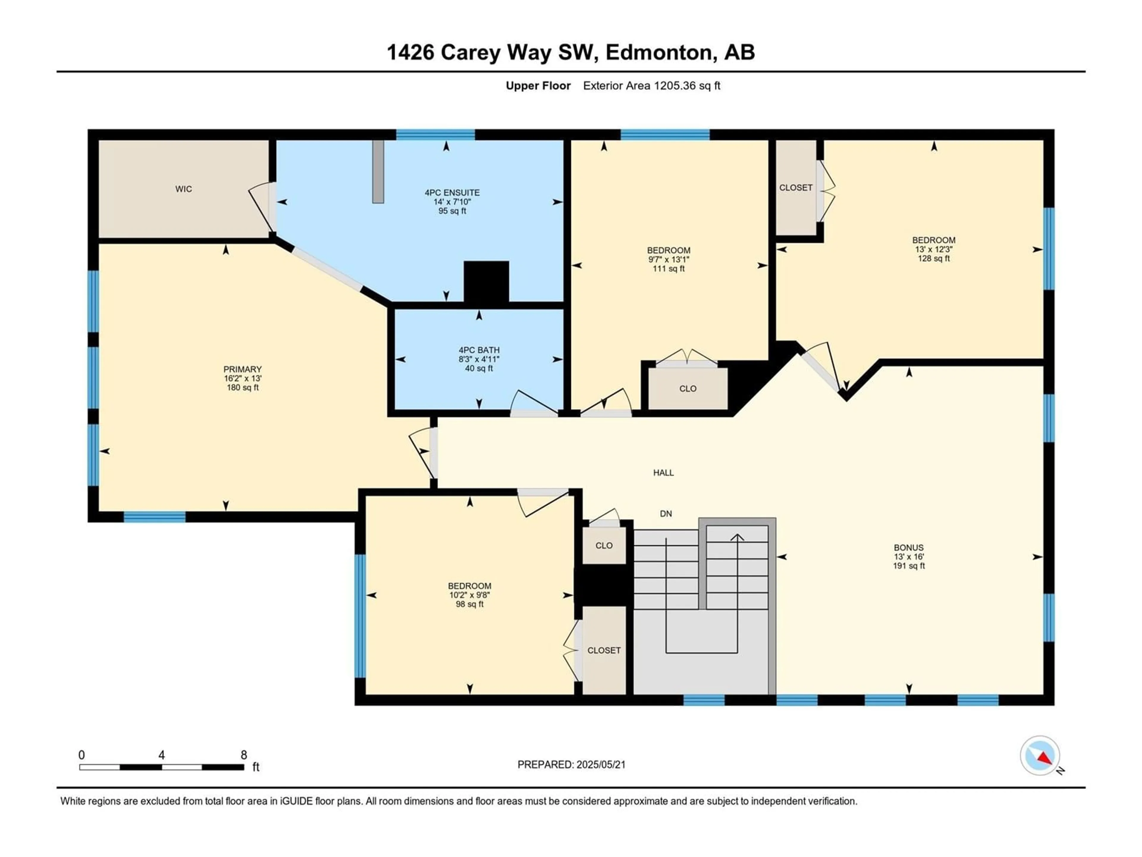 Floor plan for 1426 CAREY WY, Edmonton Alberta T6W0Y8