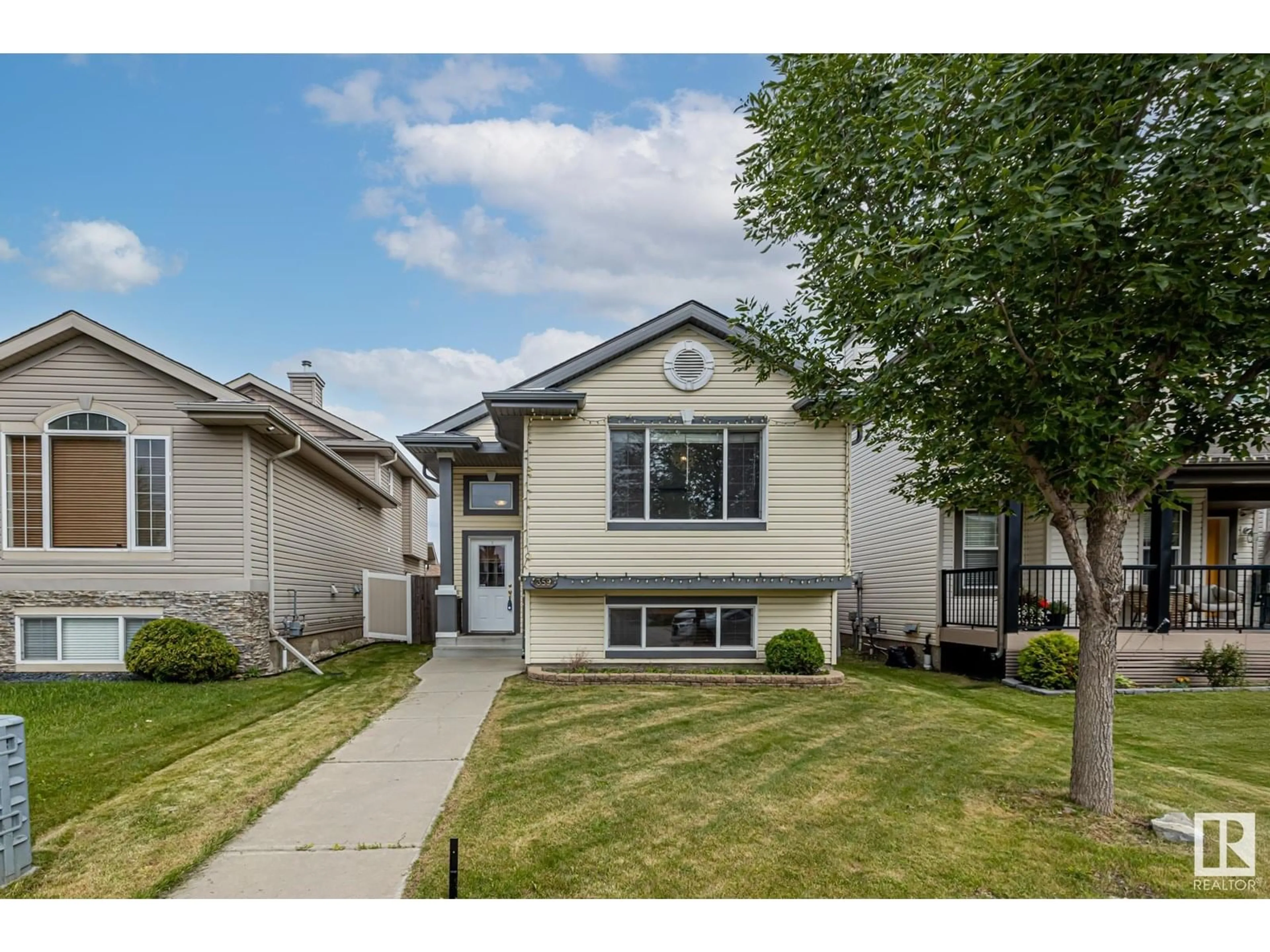 Home with vinyl exterior material, street for 359 BRINTNELL BV, Edmonton Alberta T5Y0G6