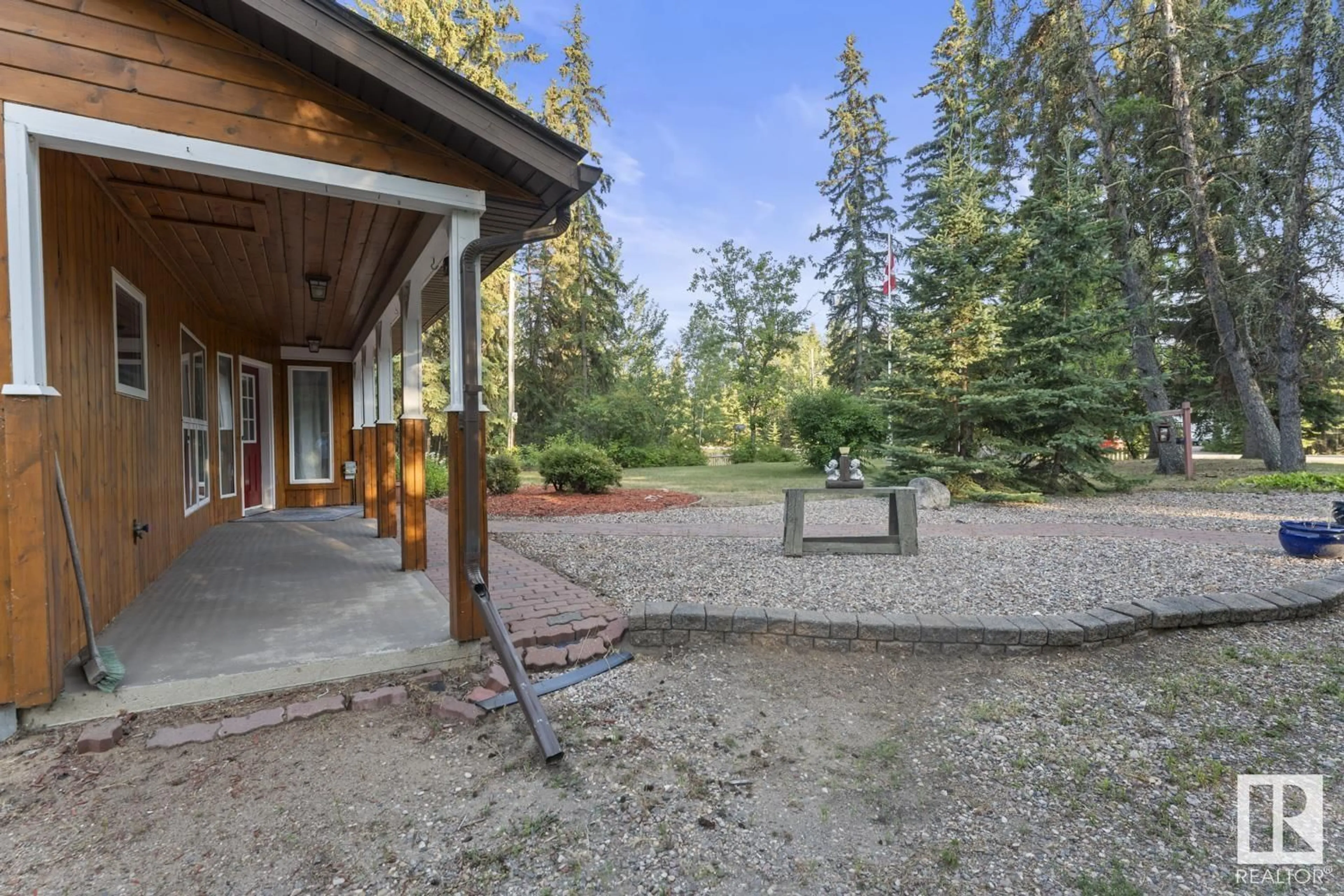 Patio, forest/trees view for 10 - 61307 RGE RD 470, Rural Bonnyville M.D. Alberta T0A0B0