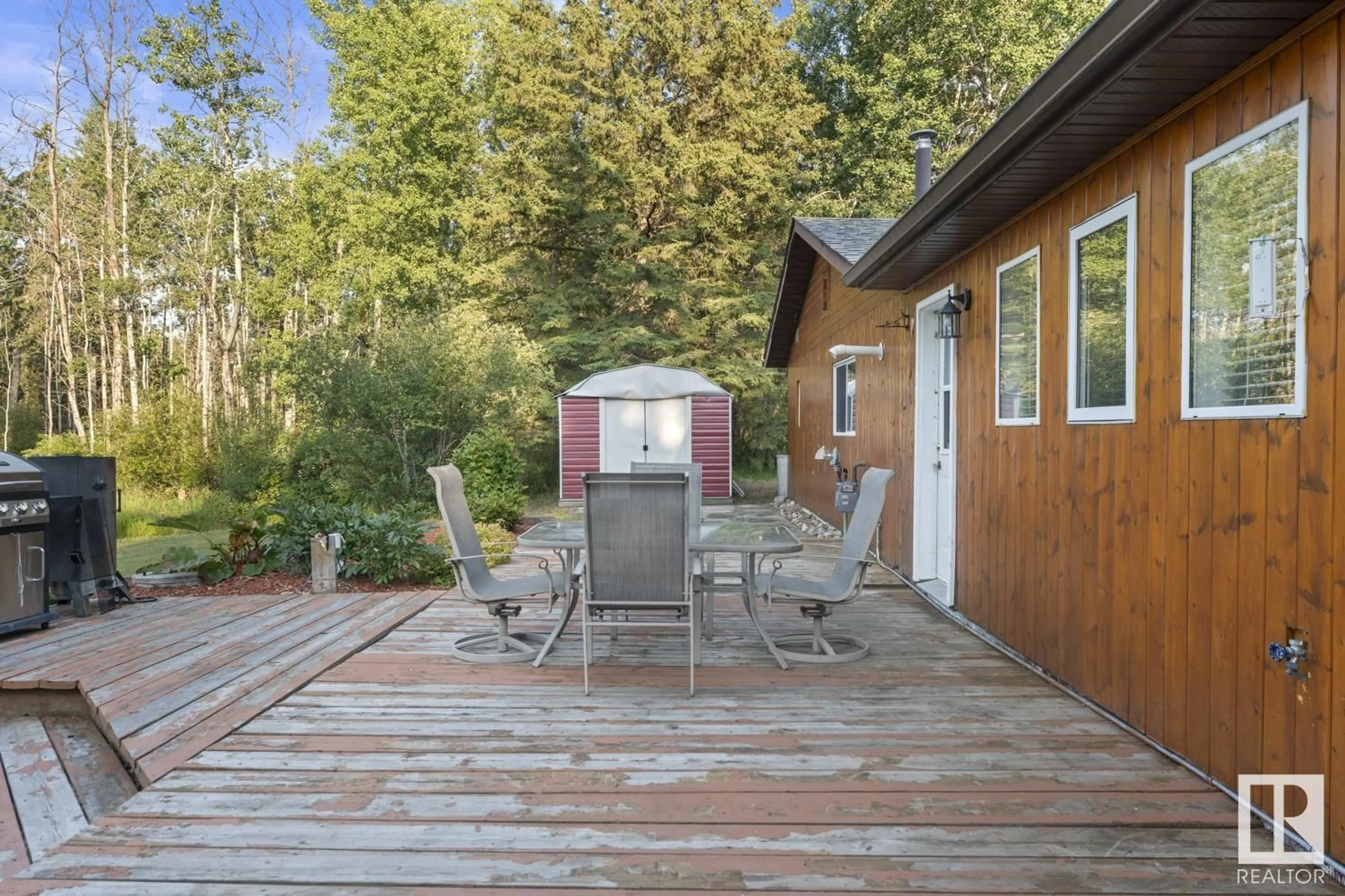 Patio, water/lake/river/ocean view for 10 - 61307 RGE RD 470, Rural Bonnyville M.D. Alberta T0A0B0