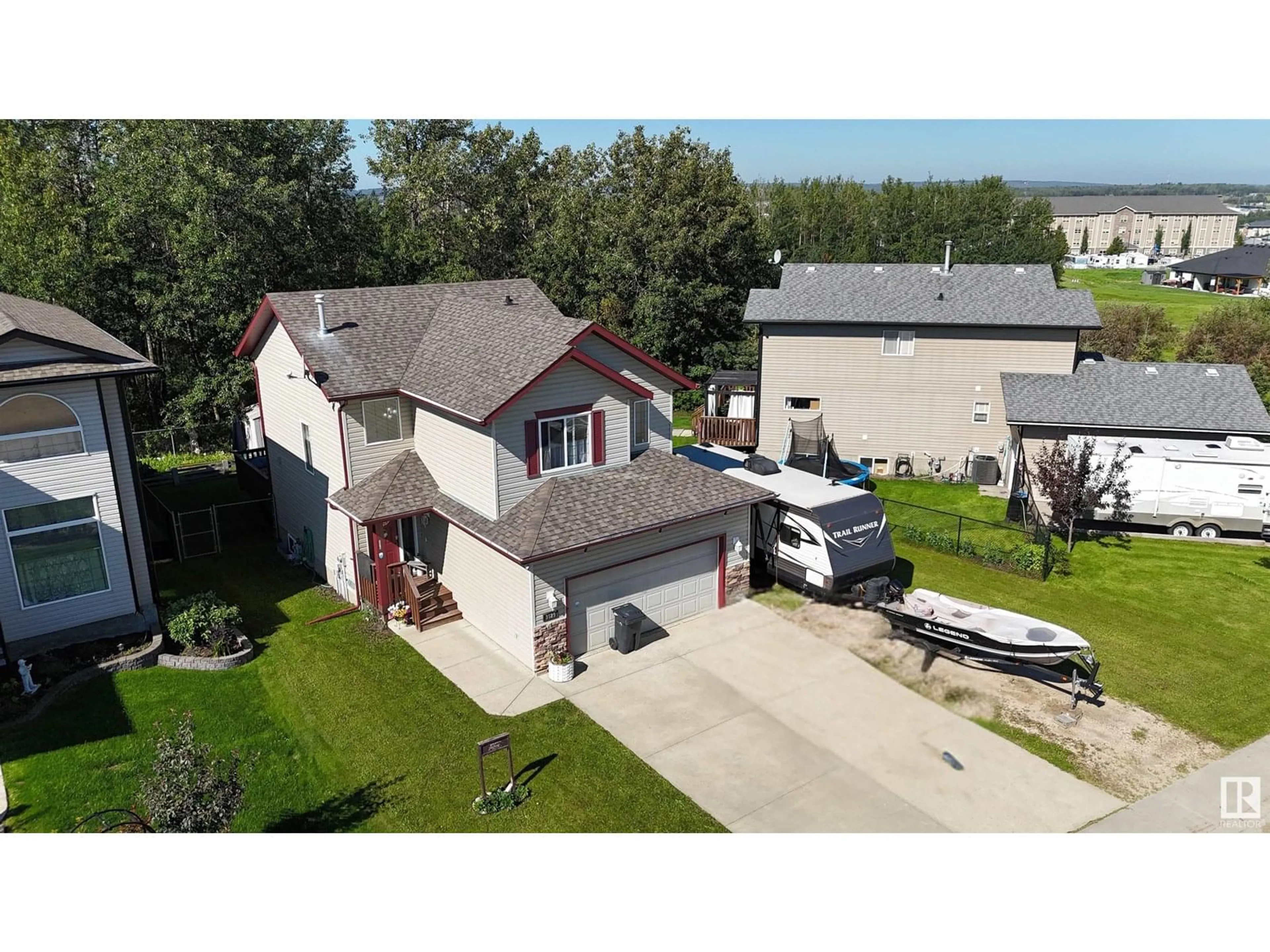 A pic from outside/outdoor area/front of a property/back of a property/a pic from drone, street for 3529 45 ST, Drayton Valley Alberta T7A1W3