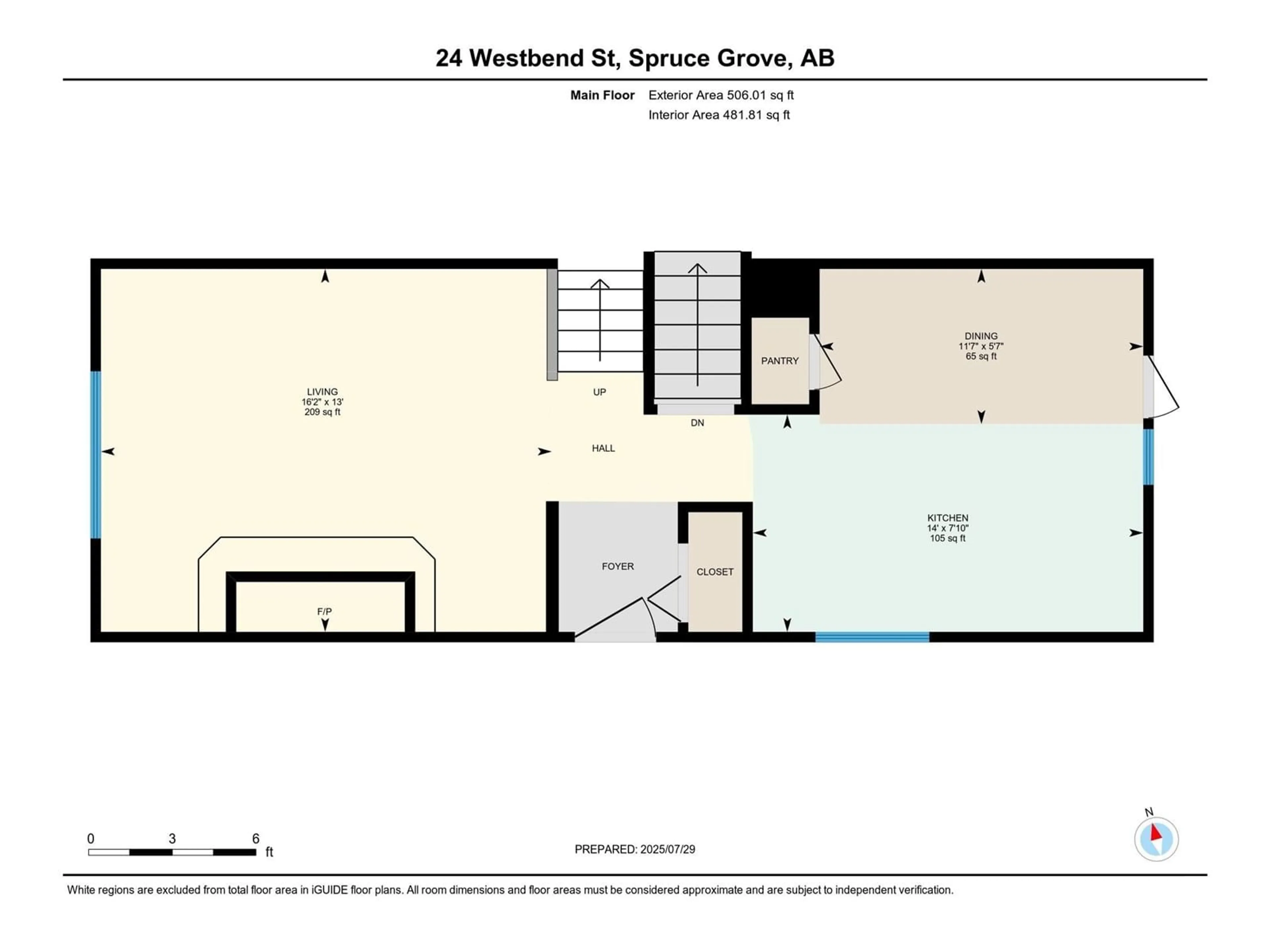 Floor plan for 24 WESTBEND ST, Spruce Grove Alberta T7X1W2