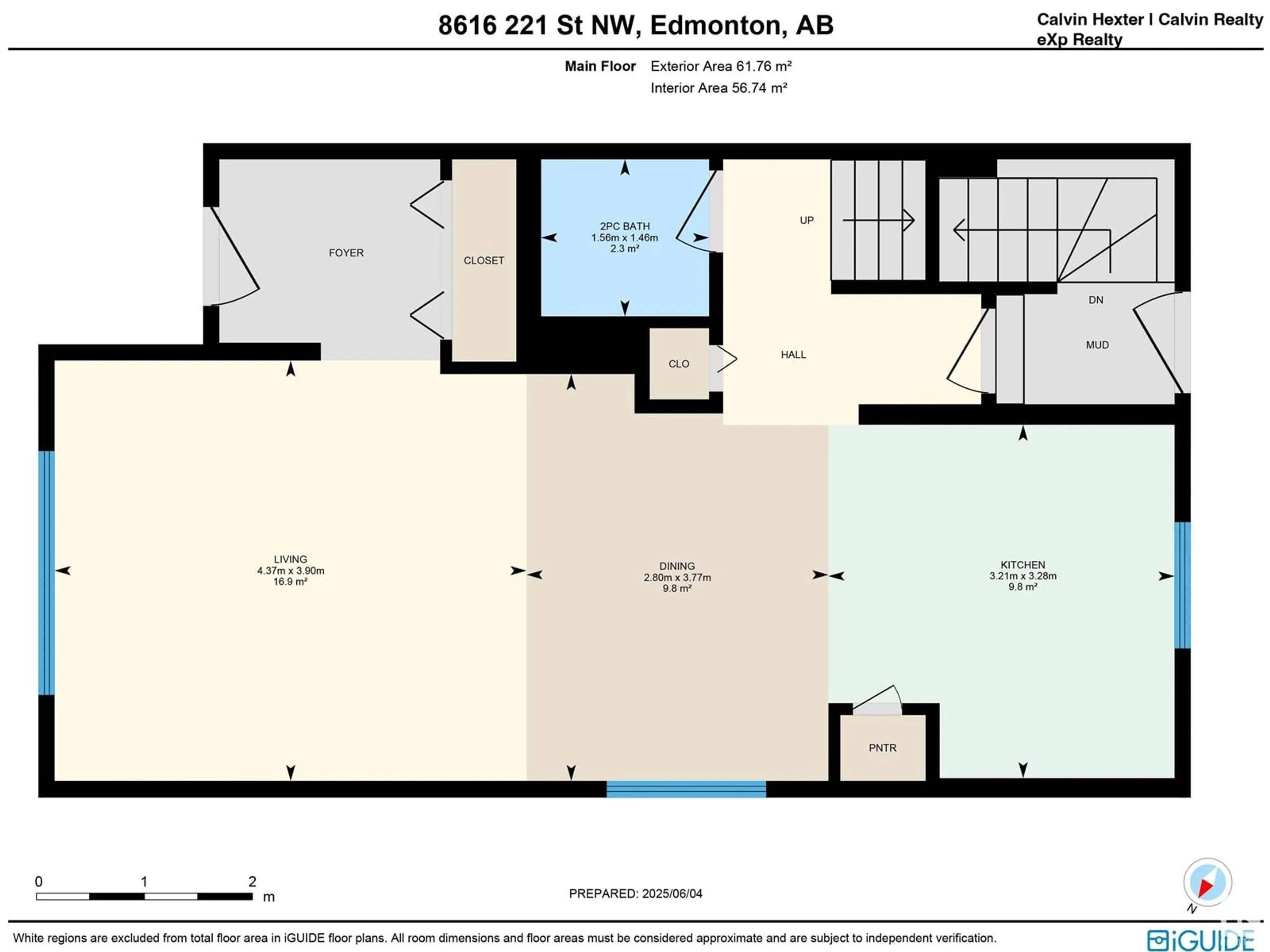 Floor plan for NW - 8616 221 ST, Edmonton Alberta T5T7H7