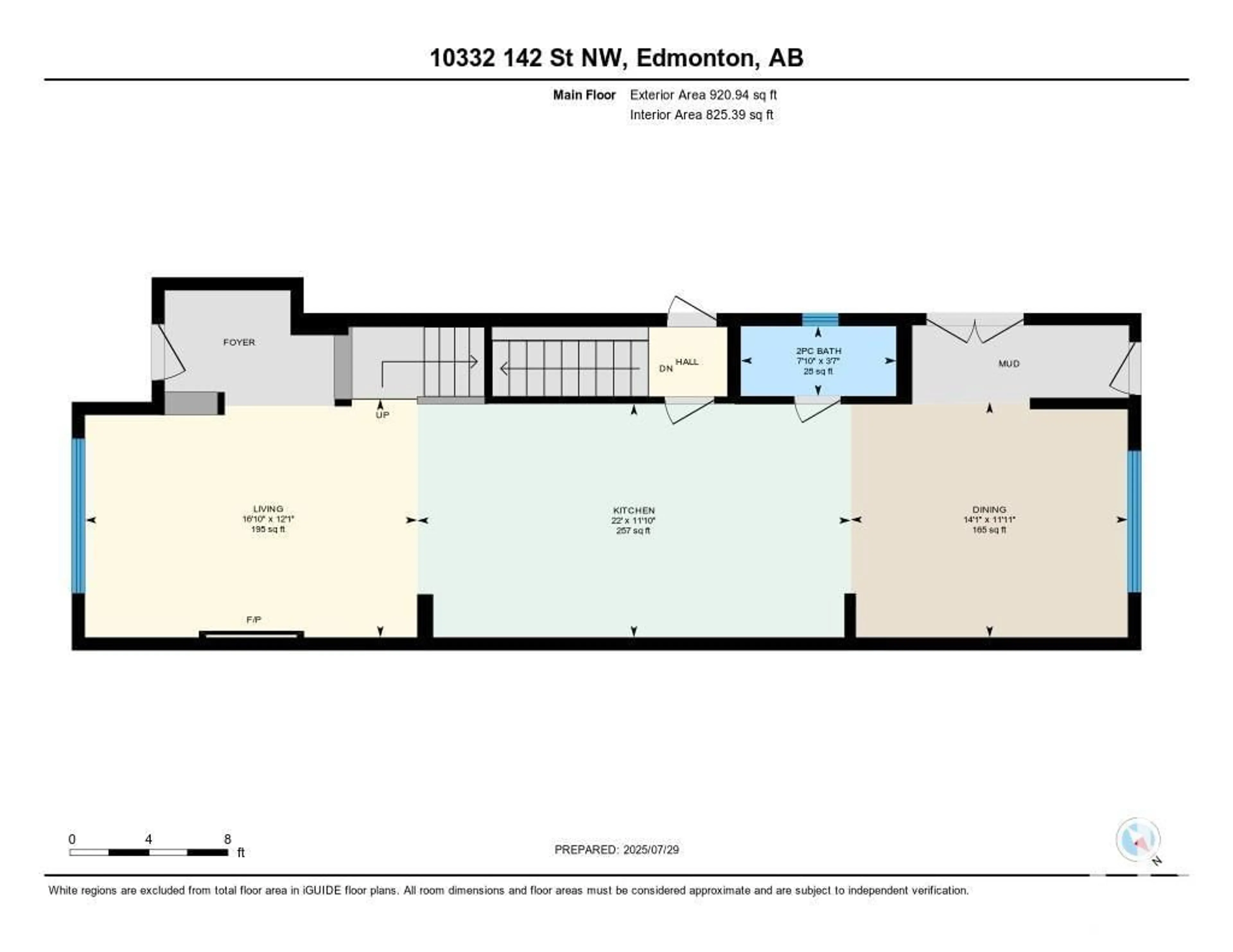 Floor plan for NW - 10332 142 ST, Edmonton Alberta T5N2P1