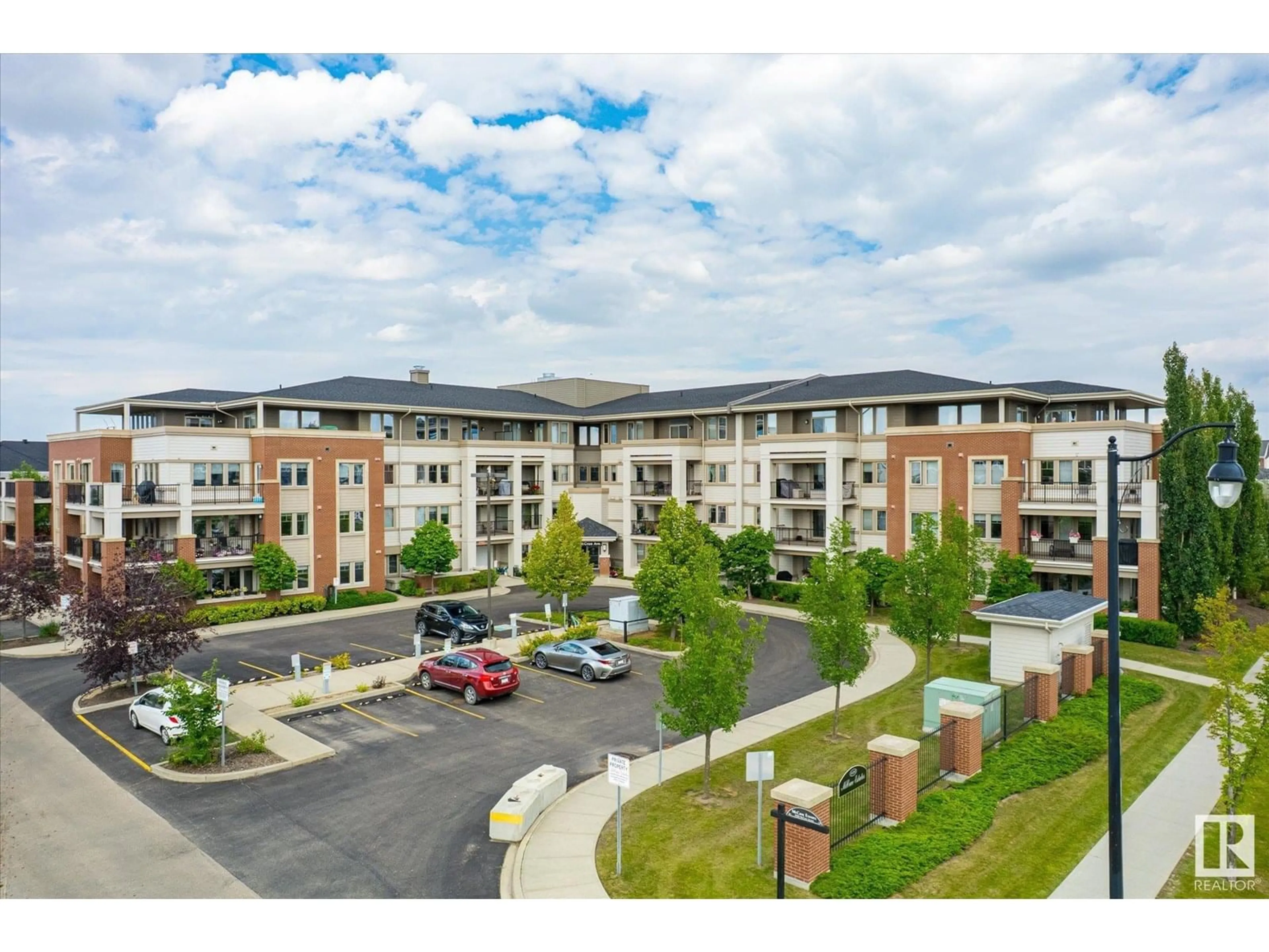 A pic from outside/outdoor area/front of a property/back of a property/a pic from drone, unknown for #412 - 4450 MCCRAE AV, Edmonton Alberta T5E6S4