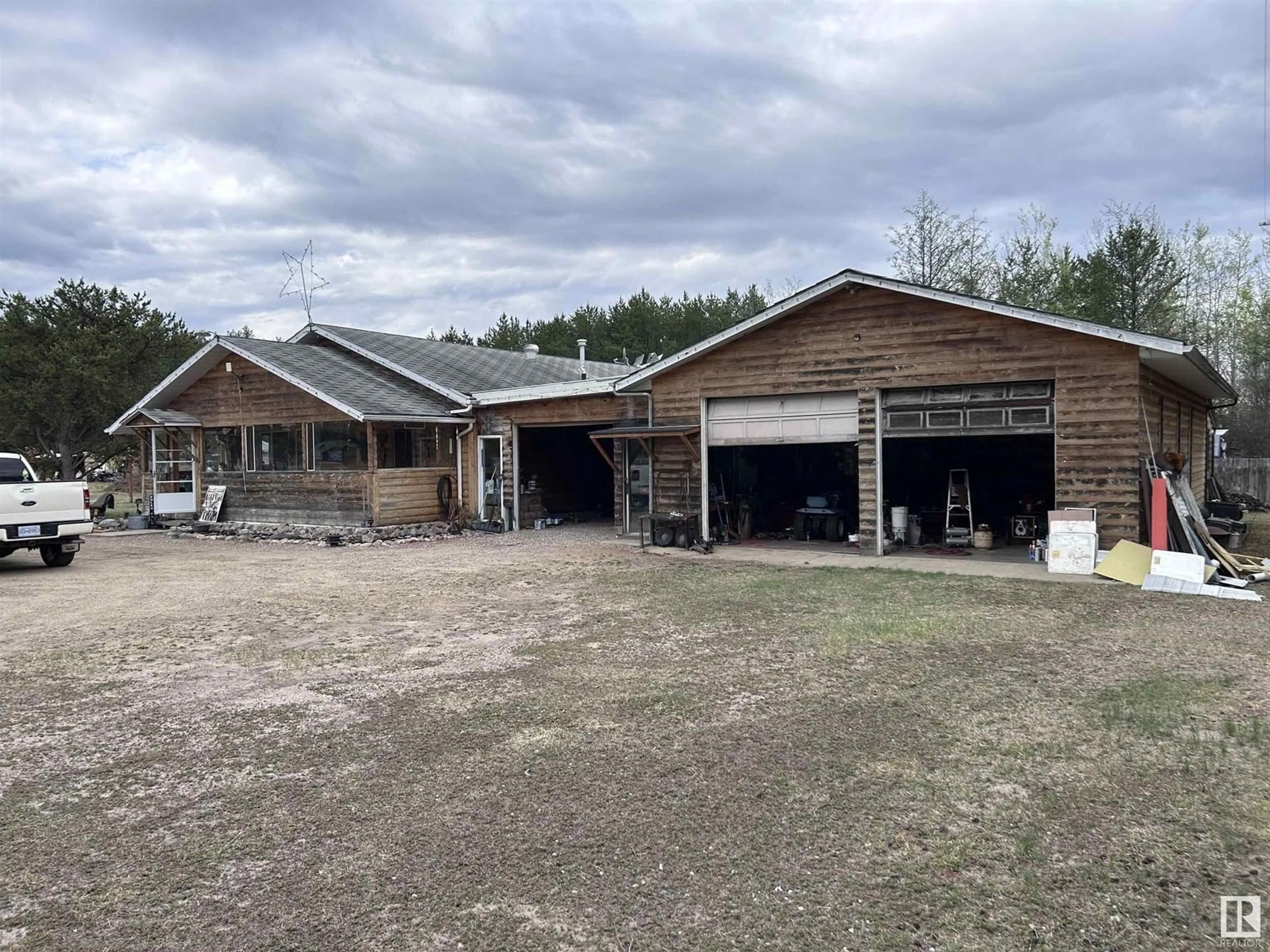 A pic from outside/outdoor area/front of a property/back of a property/a pic from drone, building for 63504 RANGE ROAD 473, Rural Bonnyville M.D. Alberta T0A2A0