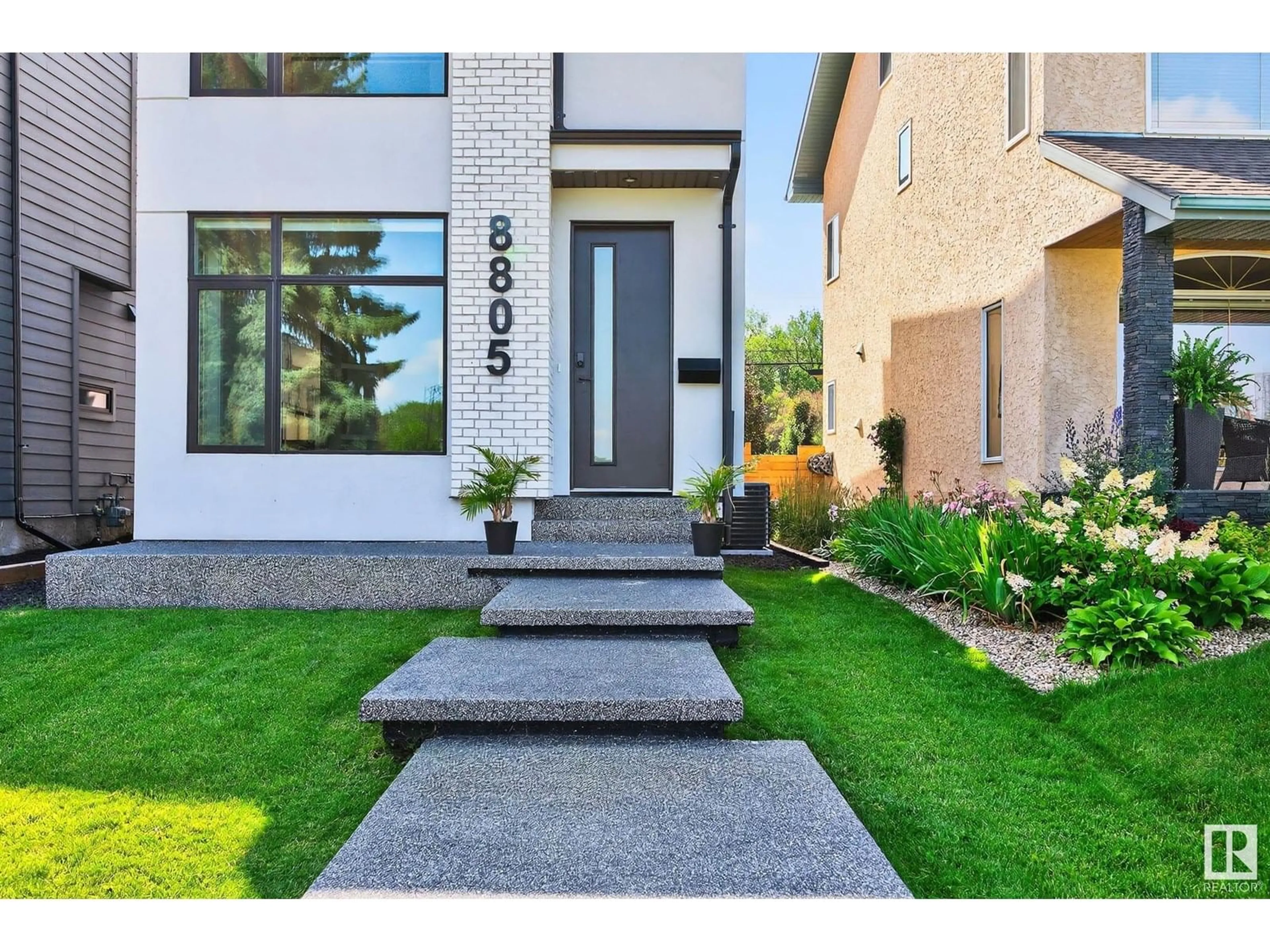Home with brick exterior material, street for 8805 STRATHEARN DR, Edmonton Alberta T6C4C8