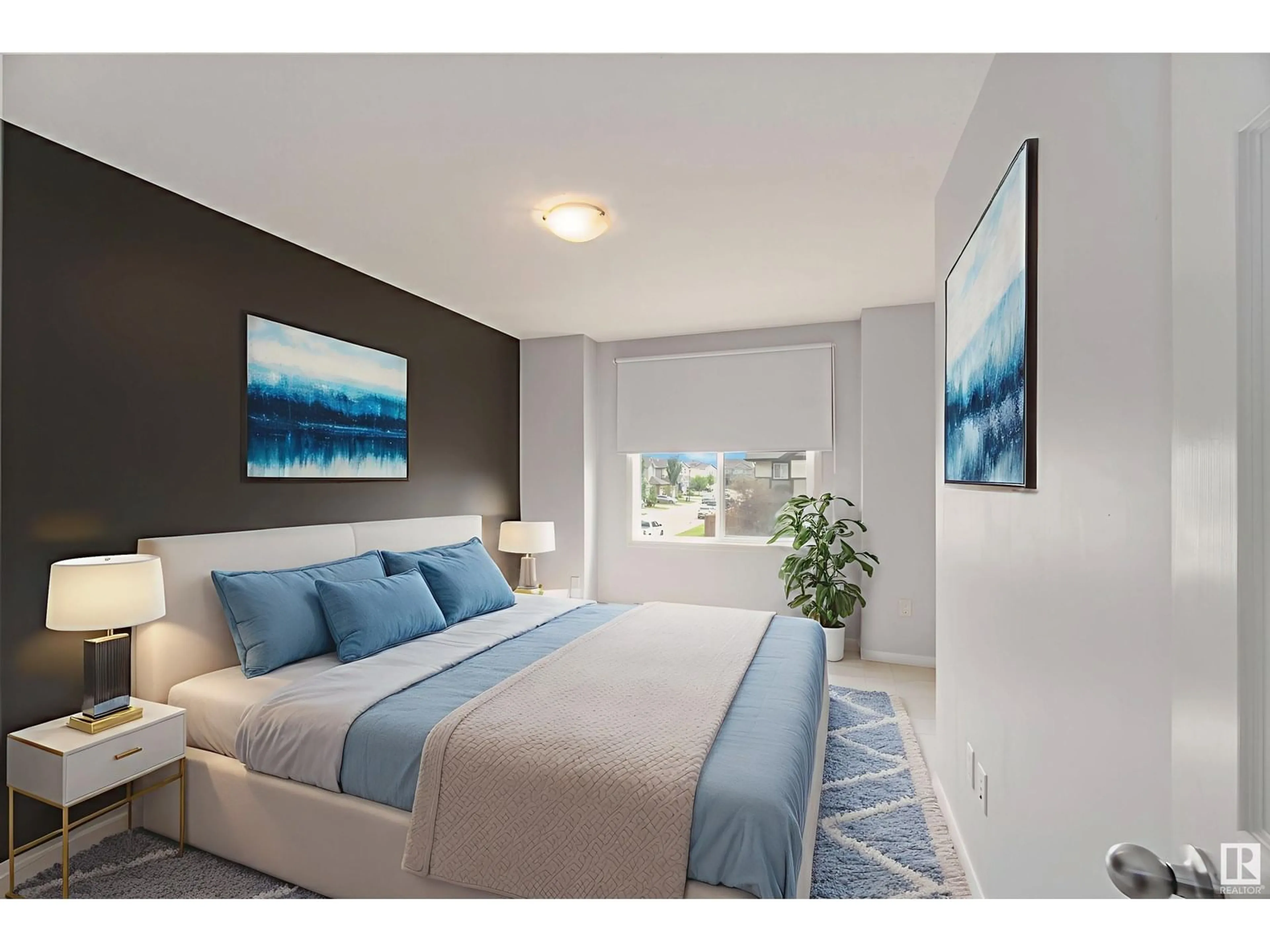 Bedroom with bed, unknown for 1634 CHAPMAN WAY, Edmonton Alberta T6W0Y5