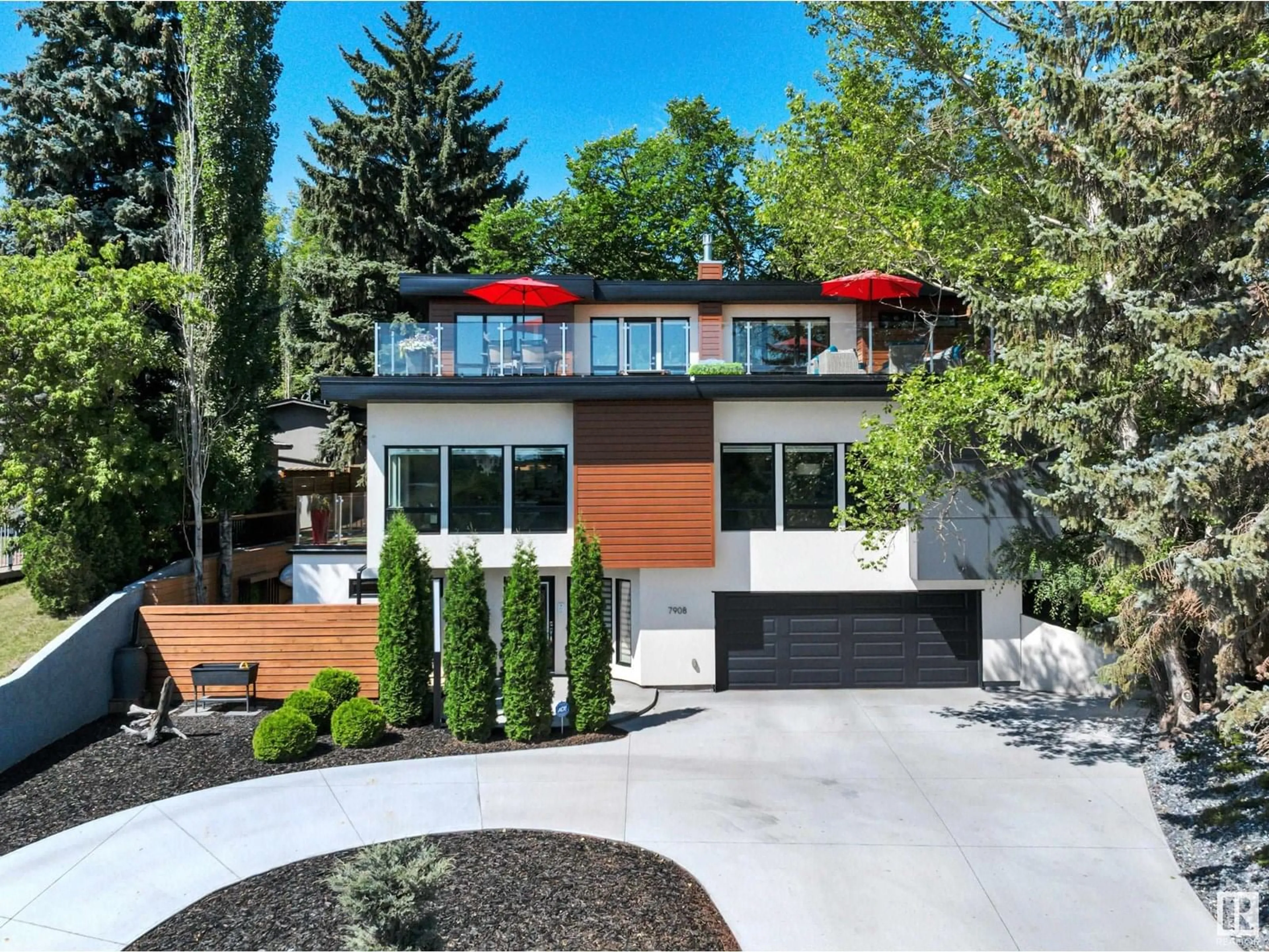Home with brick exterior material, street for 7908 BUENA VISTA RD, Edmonton Alberta T5R5R4