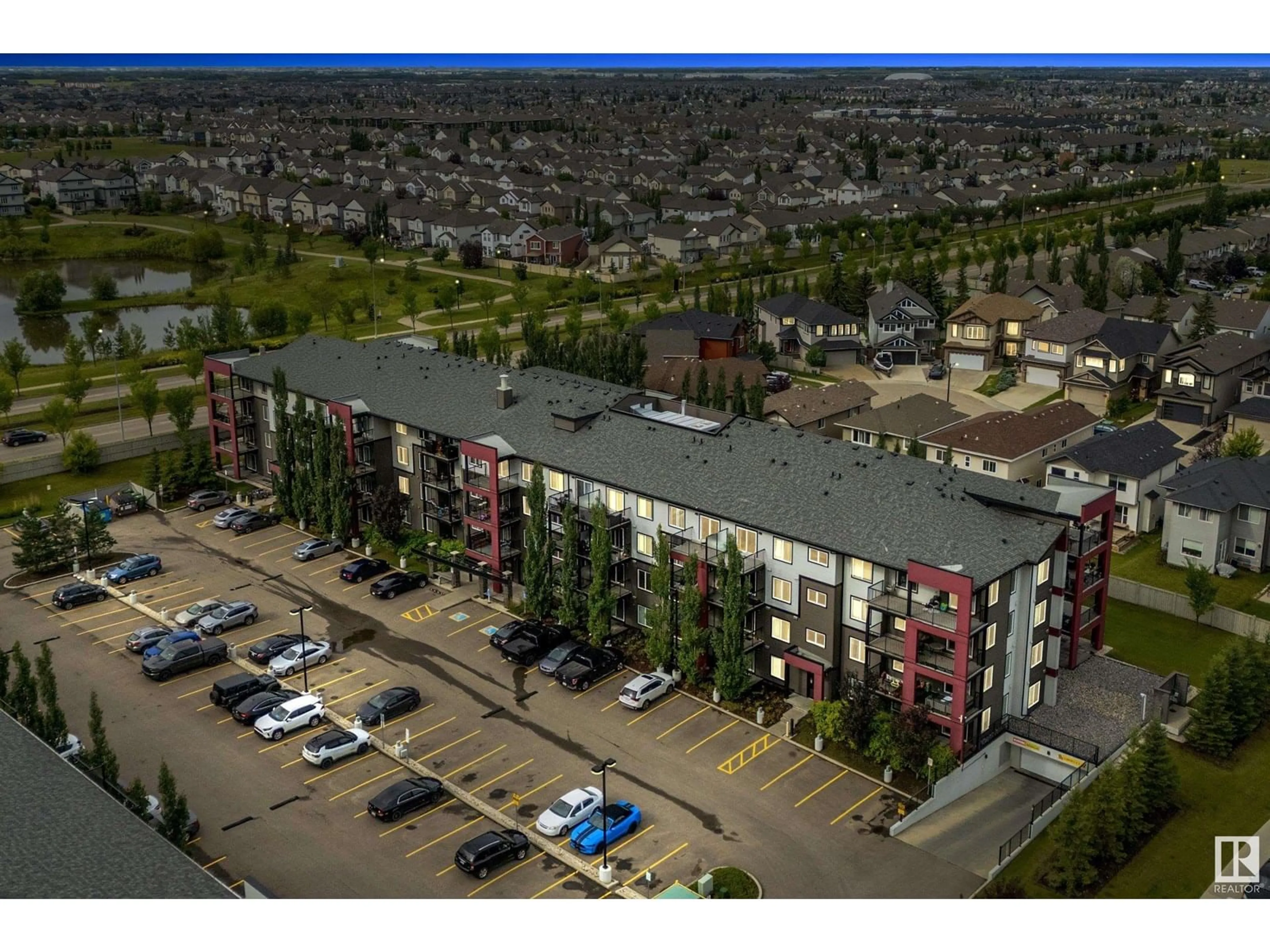 A pic from outside/outdoor area/front of a property/back of a property/a pic from drone, unknown for 202 - 5521 7 AV, Edmonton Alberta T6X2A8