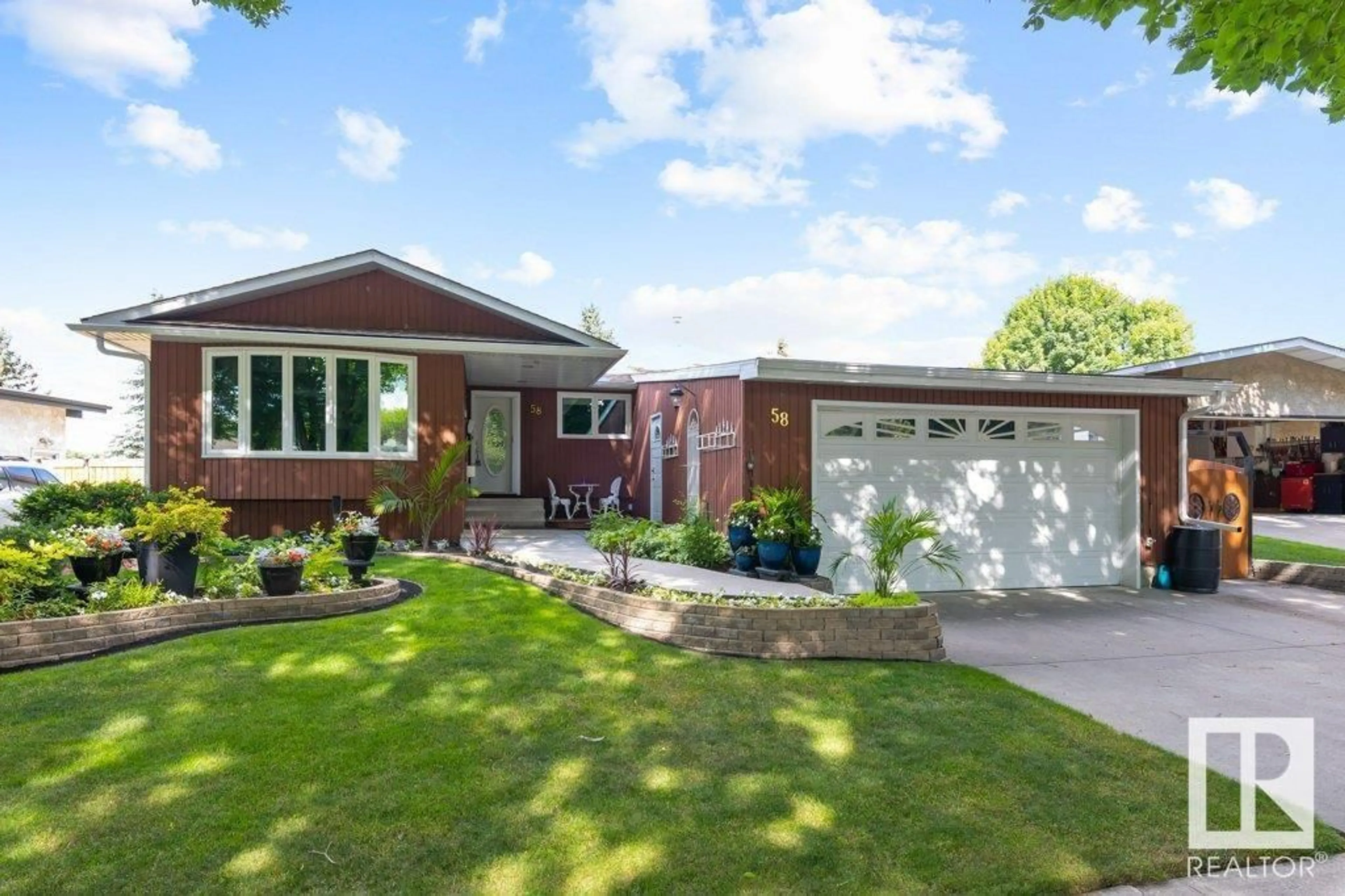 Home with brick exterior material, street for 58 FLINT CR, St. Albert Alberta T8N1Y8