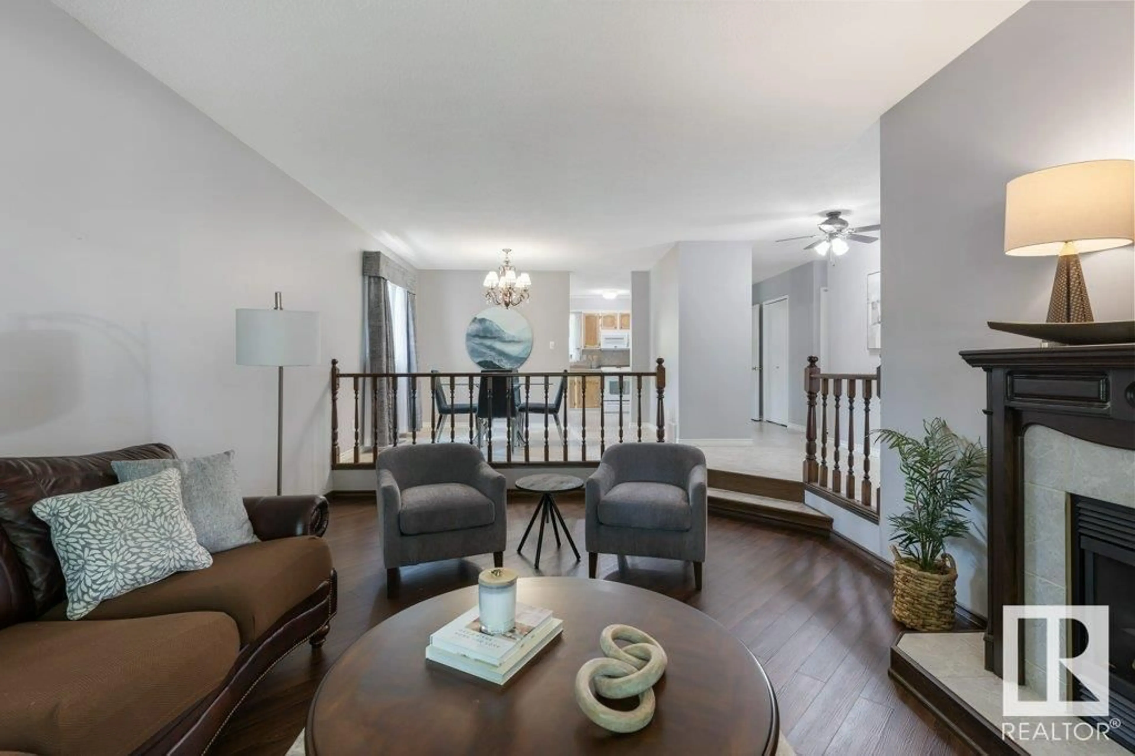 Living room with furniture, unknown for 58 FLINT CR, St. Albert Alberta T8N1Y8