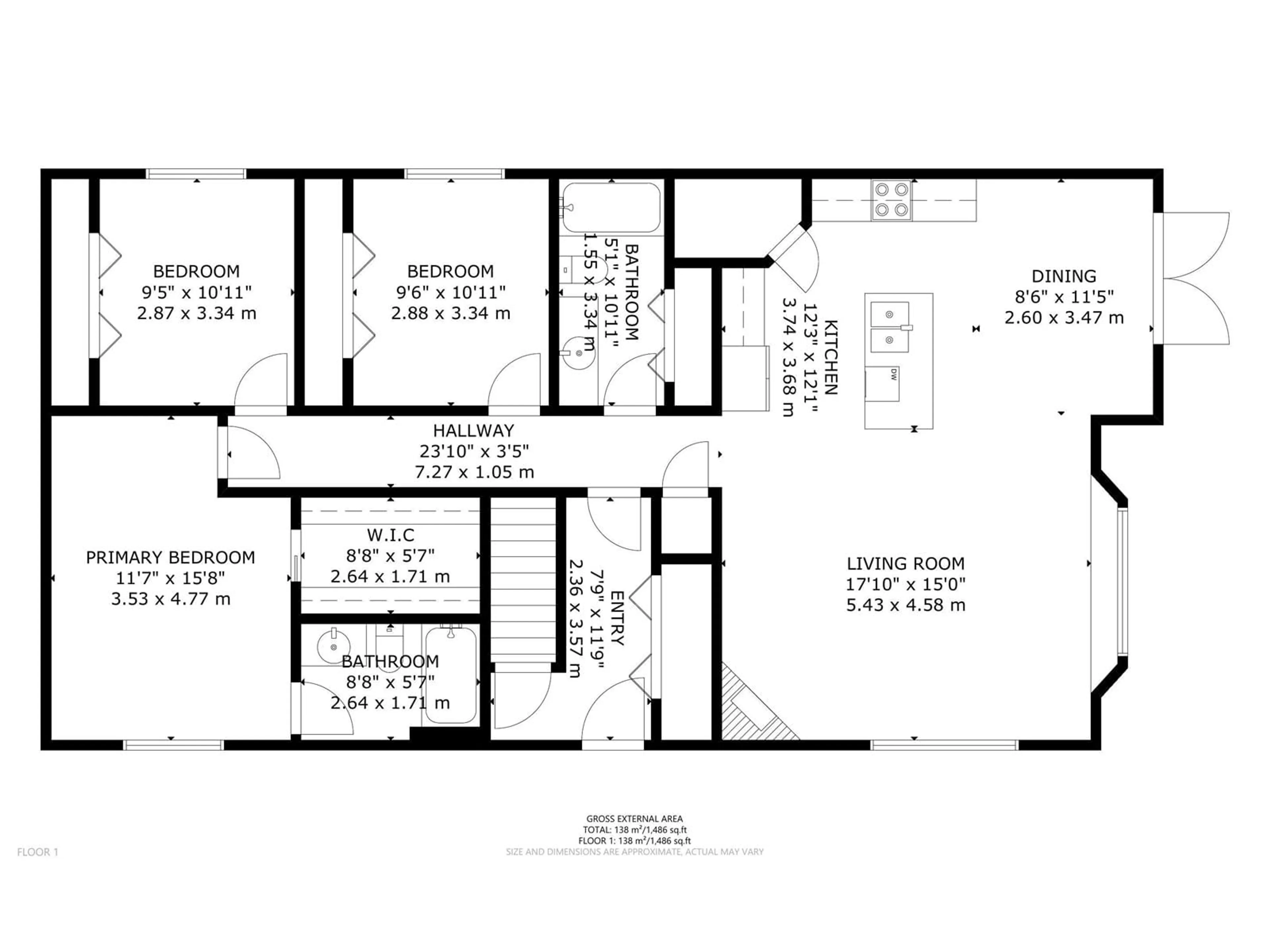 Floor plan for 525 5 ST, Rural Lac Ste. Anne County Alberta T0E1A0