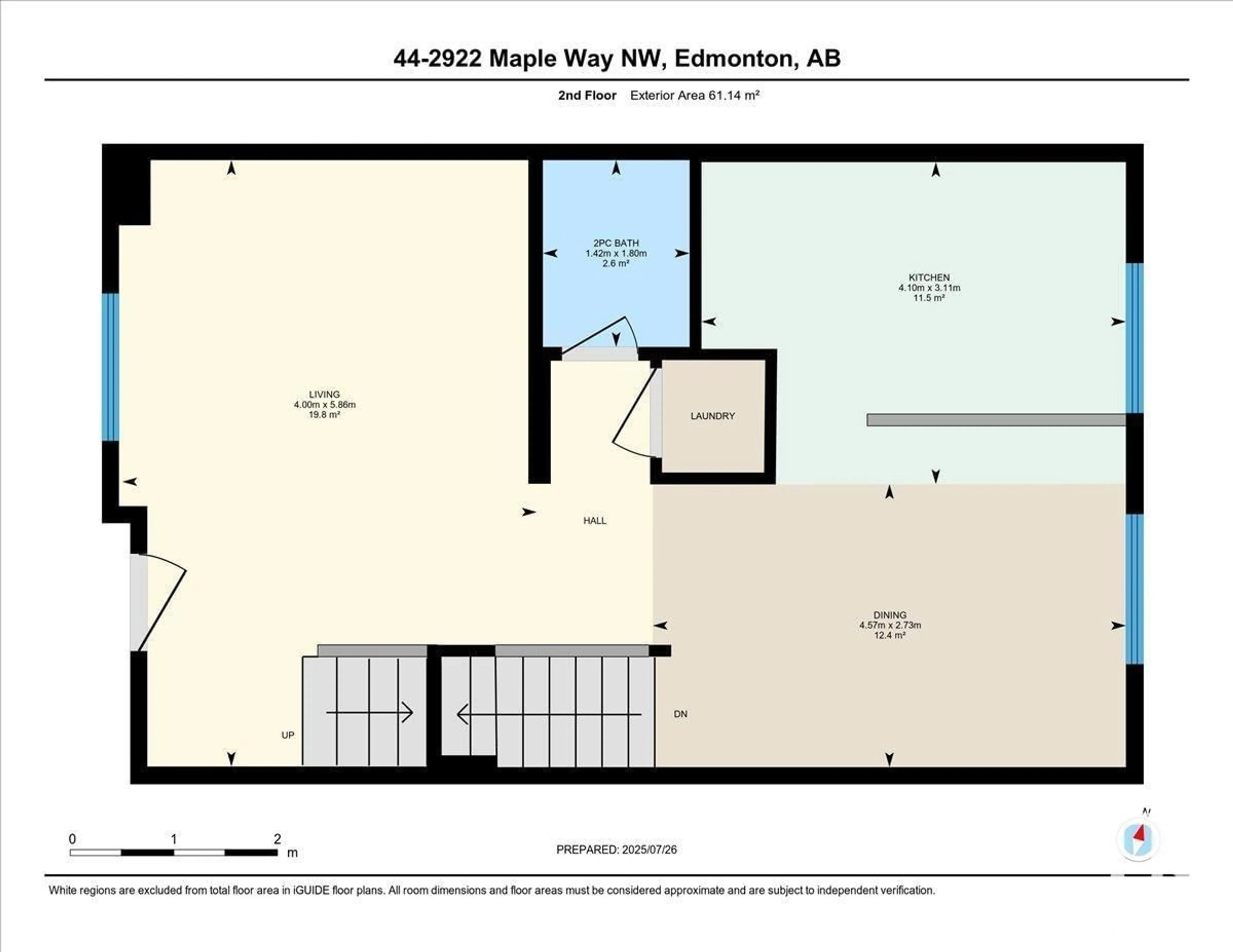 Floor plan for #44 - 2922 MAPLE WAY, Edmonton Alberta T6T1A5
