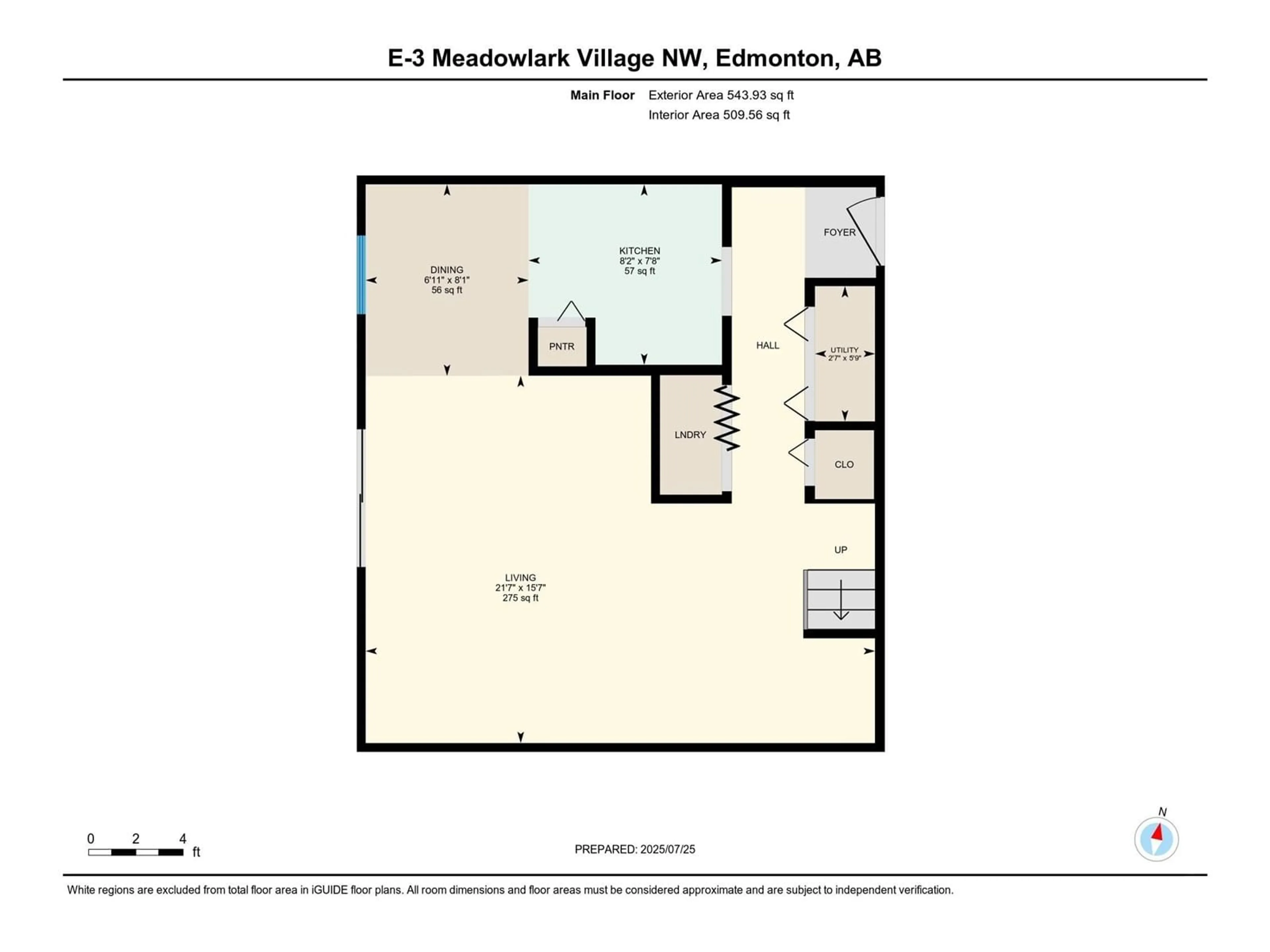 Floor plan for NW - 3E MEADOWLARK VG, Edmonton Alberta T5R5X3