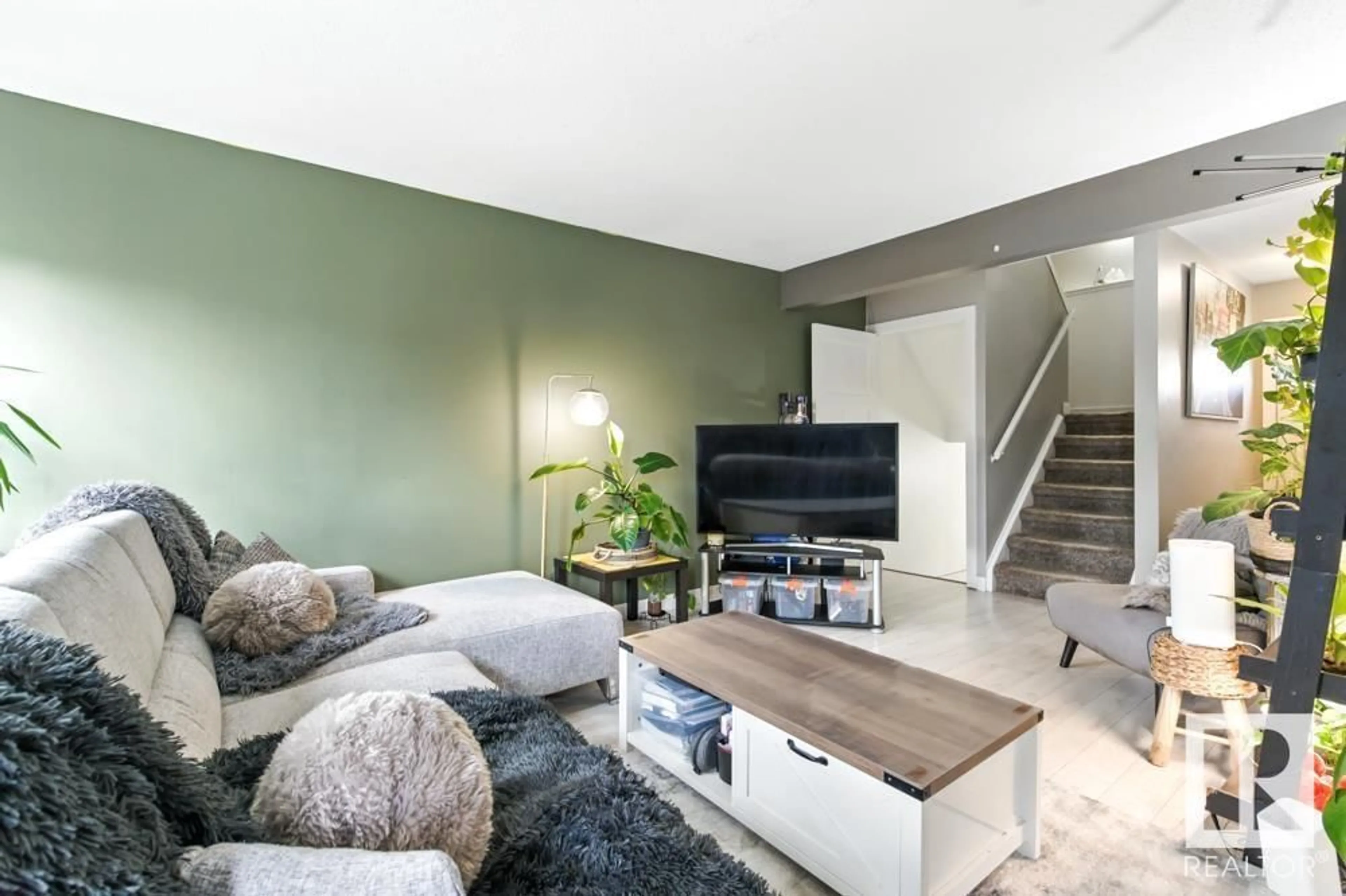 Living room with furniture, unknown for 123 CORNELL CO, Edmonton Alberta T5C3C3
