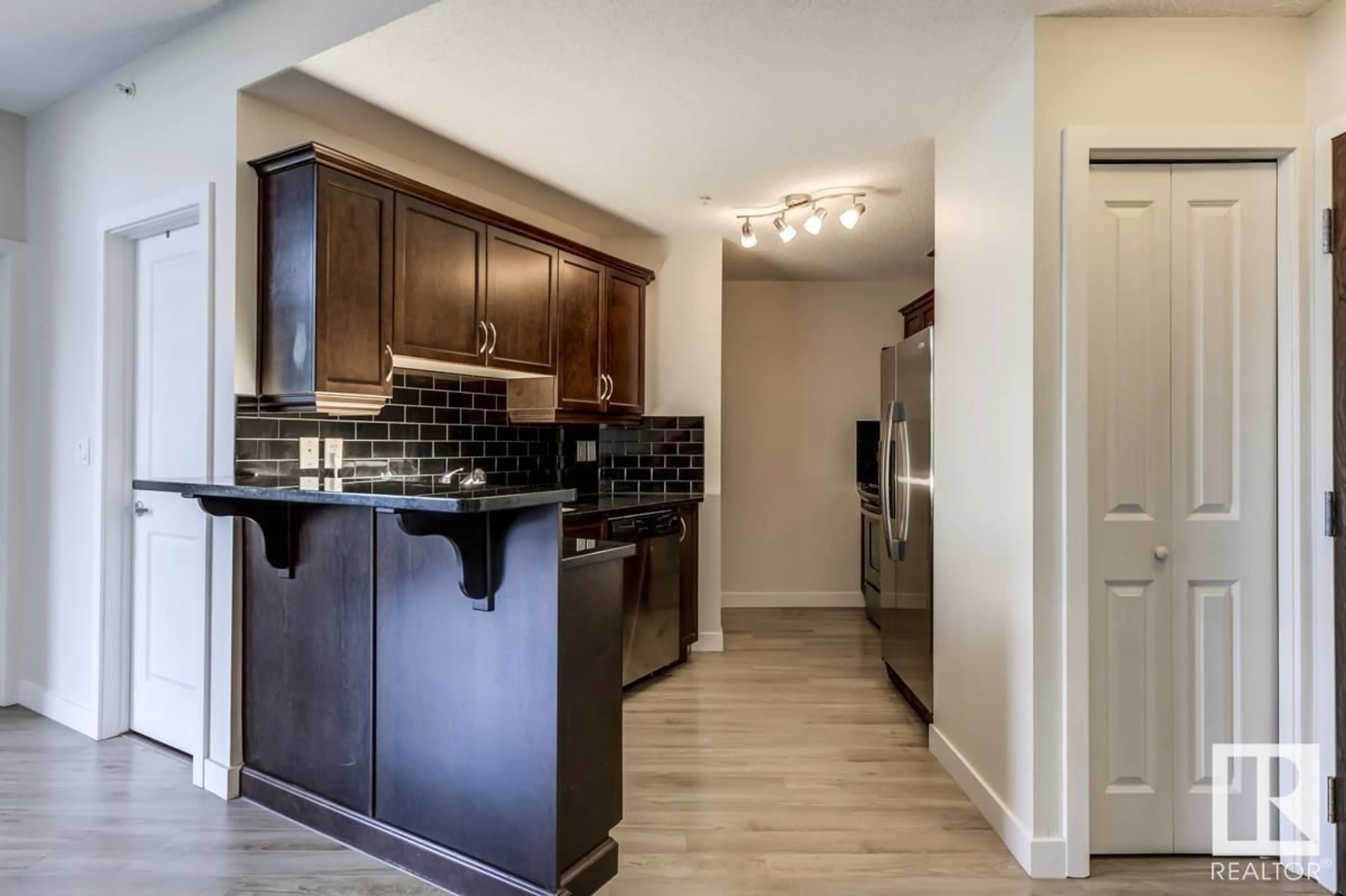 Open concept kitchen, unknown for 401 - 7907 109 ST, Edmonton Alberta T6G1C7