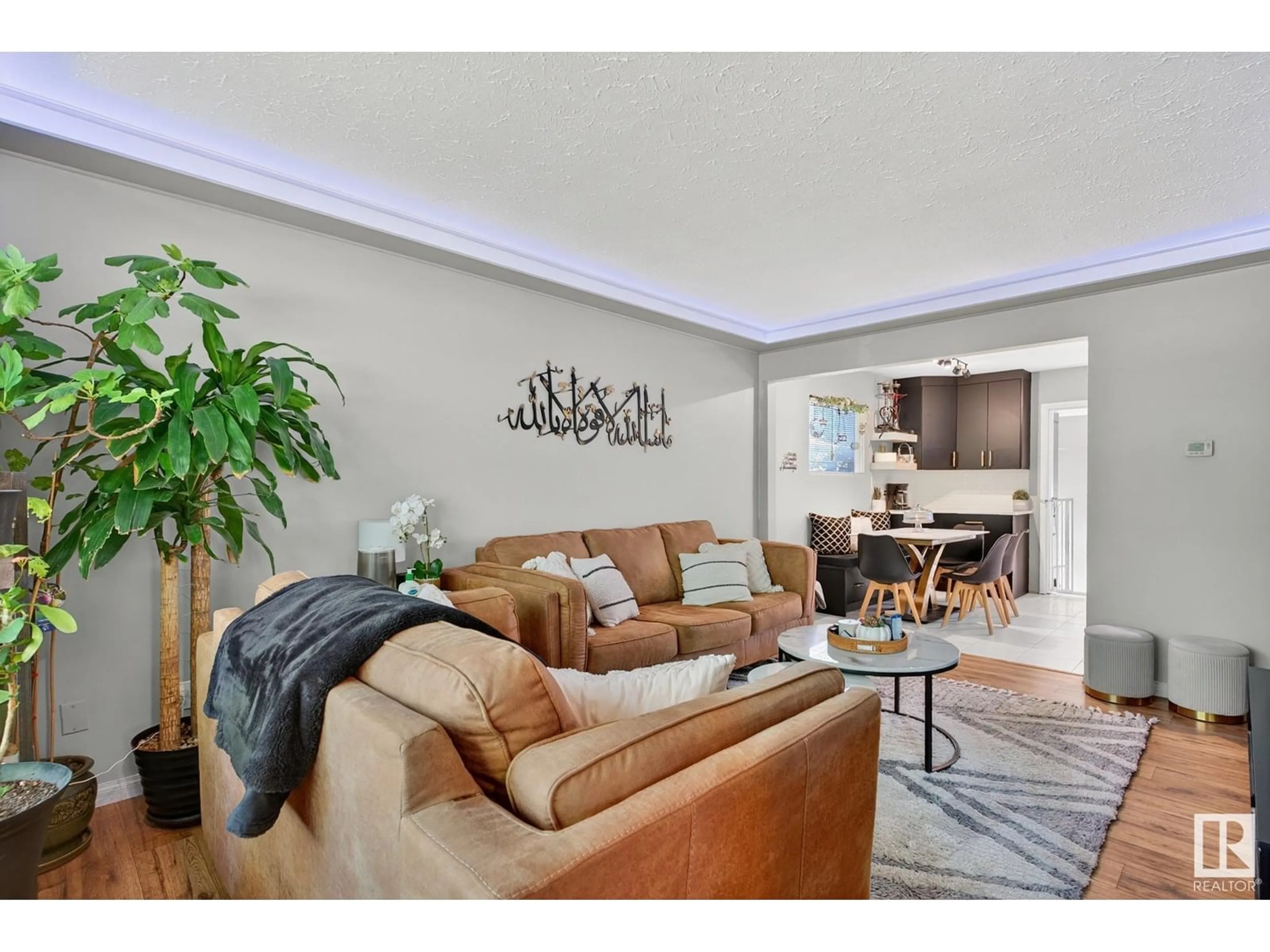 Living room with furniture, unknown for NW - 12905 86 ST, Edmonton Alberta T5E3A9