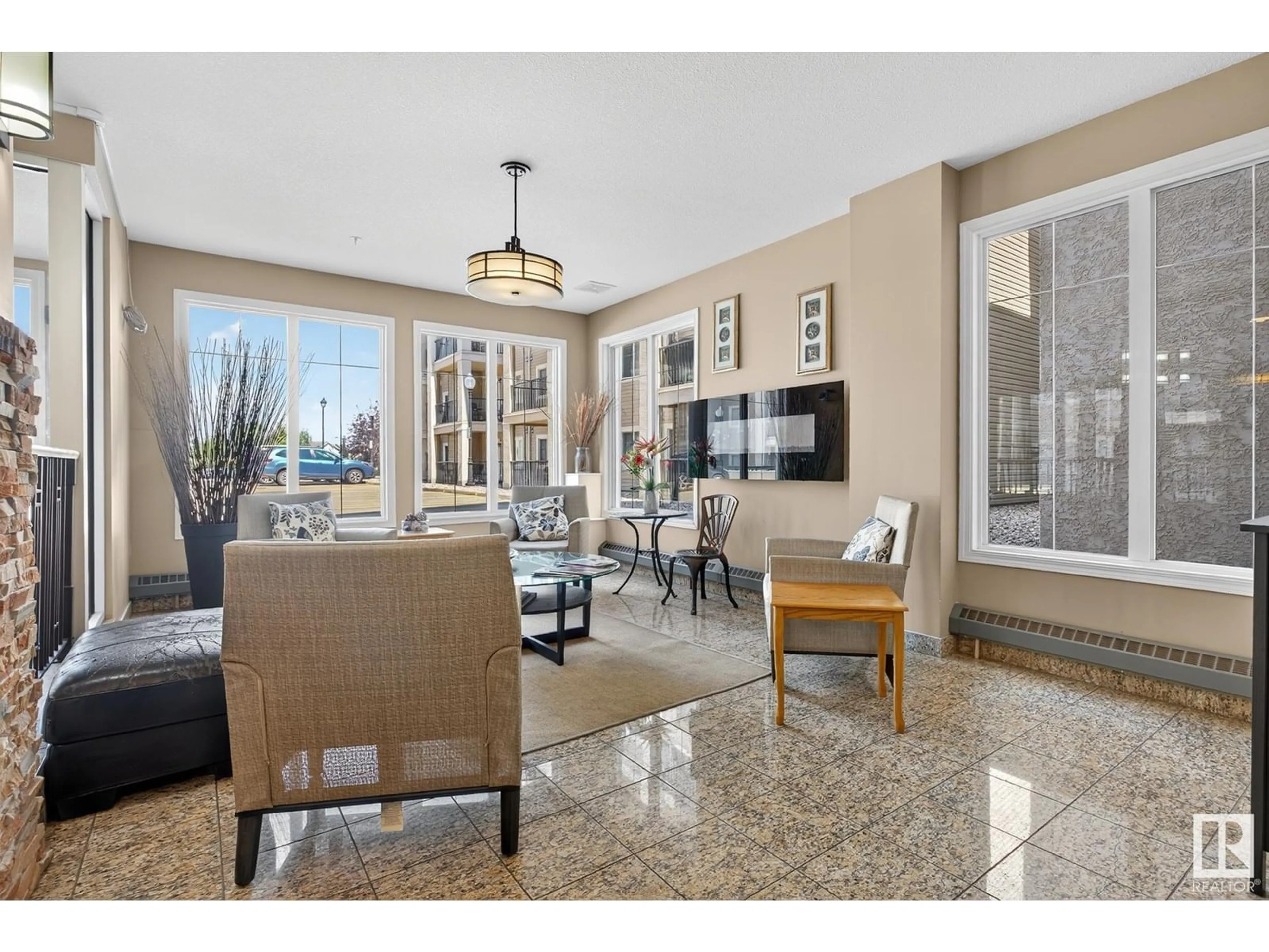 Living room with furniture, ceramic/tile floor for 325 105 WEST HAVEN DR, Leduc Alberta T6W1H9