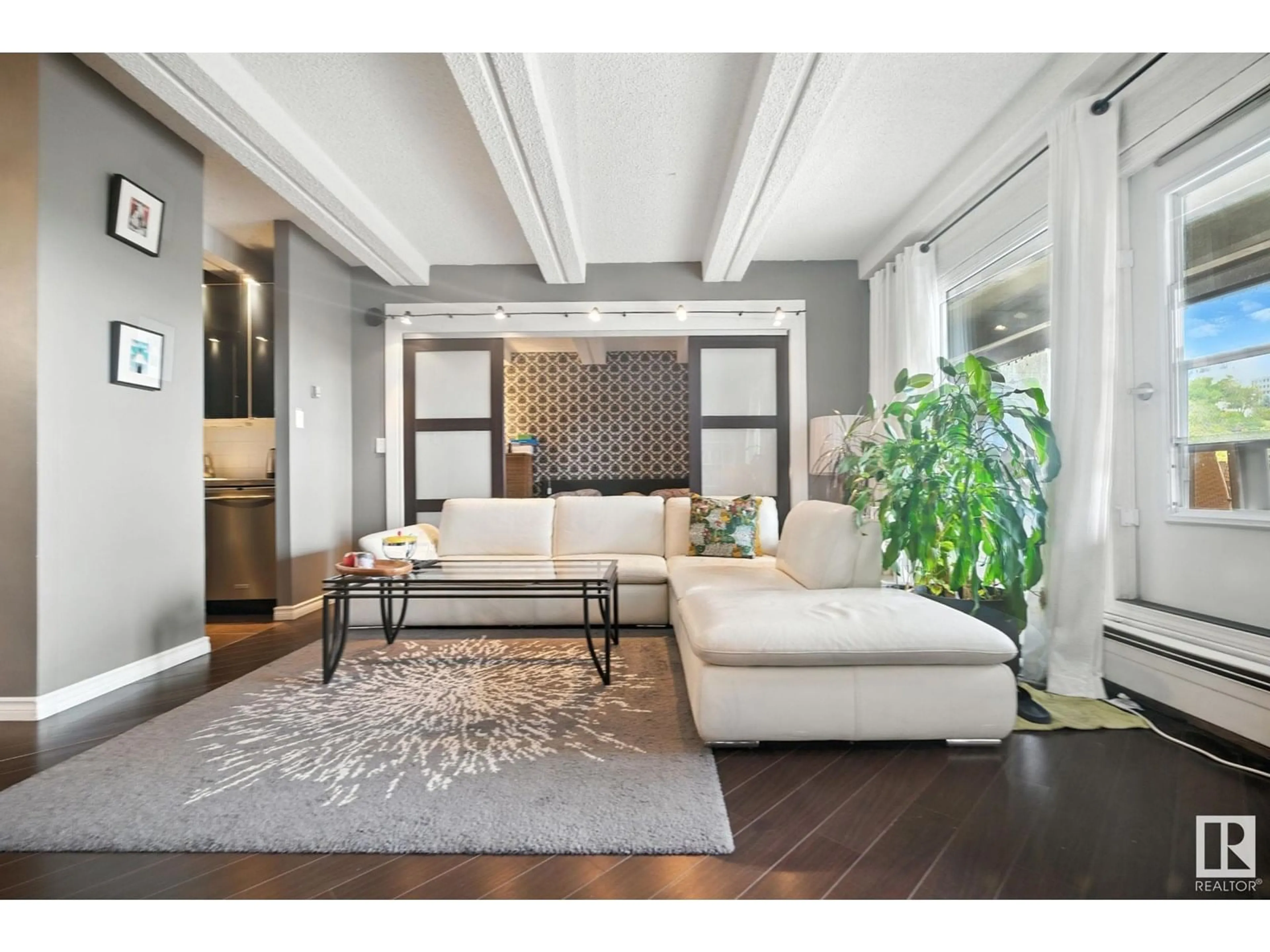 Living room with furniture, unknown for #306 - 9918 101 ST, Edmonton Alberta T5K2L1