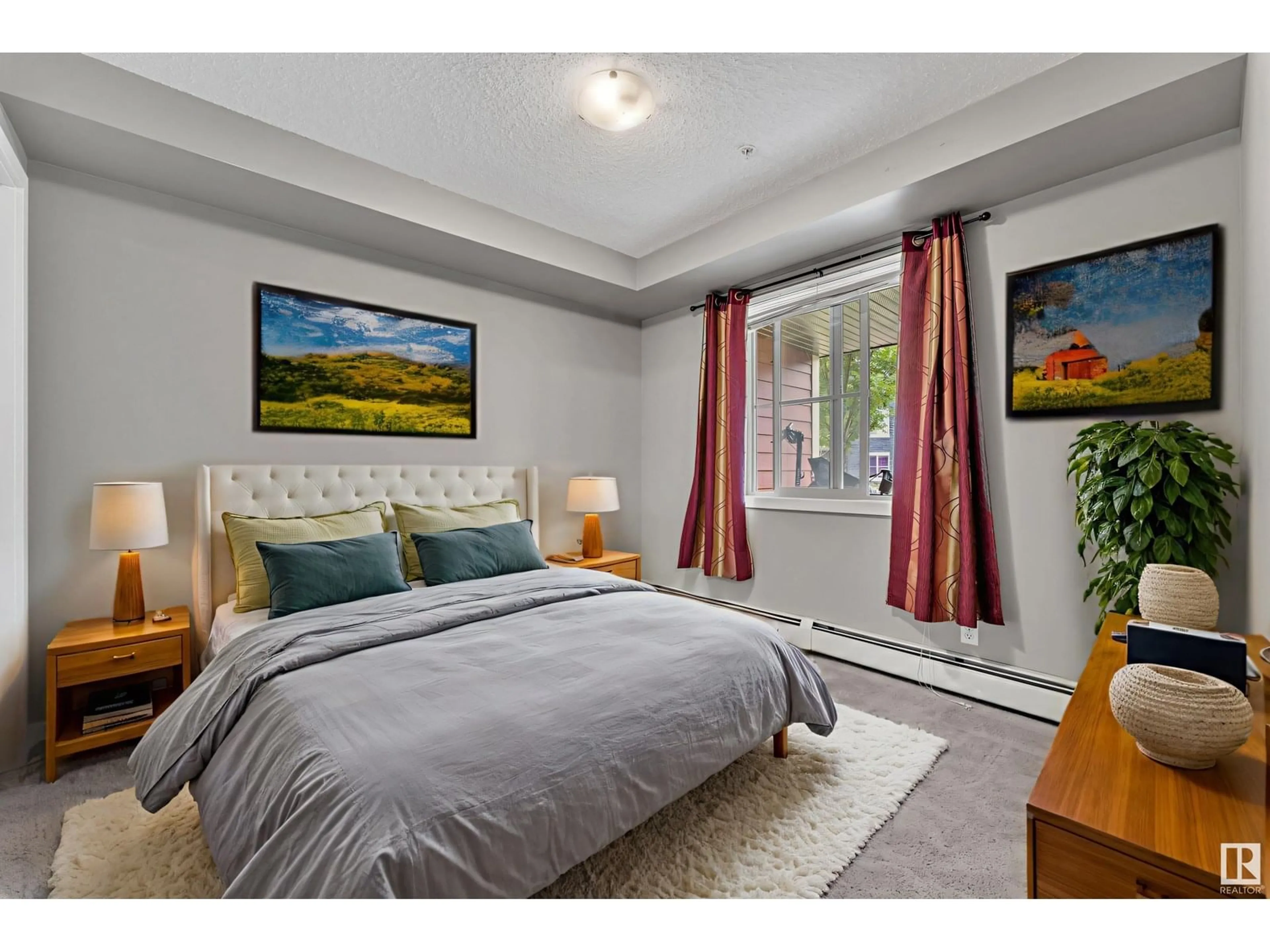 Bedroom with bed, unknown for #103 - 107 WATT CM, Edmonton Alberta T6X2C6