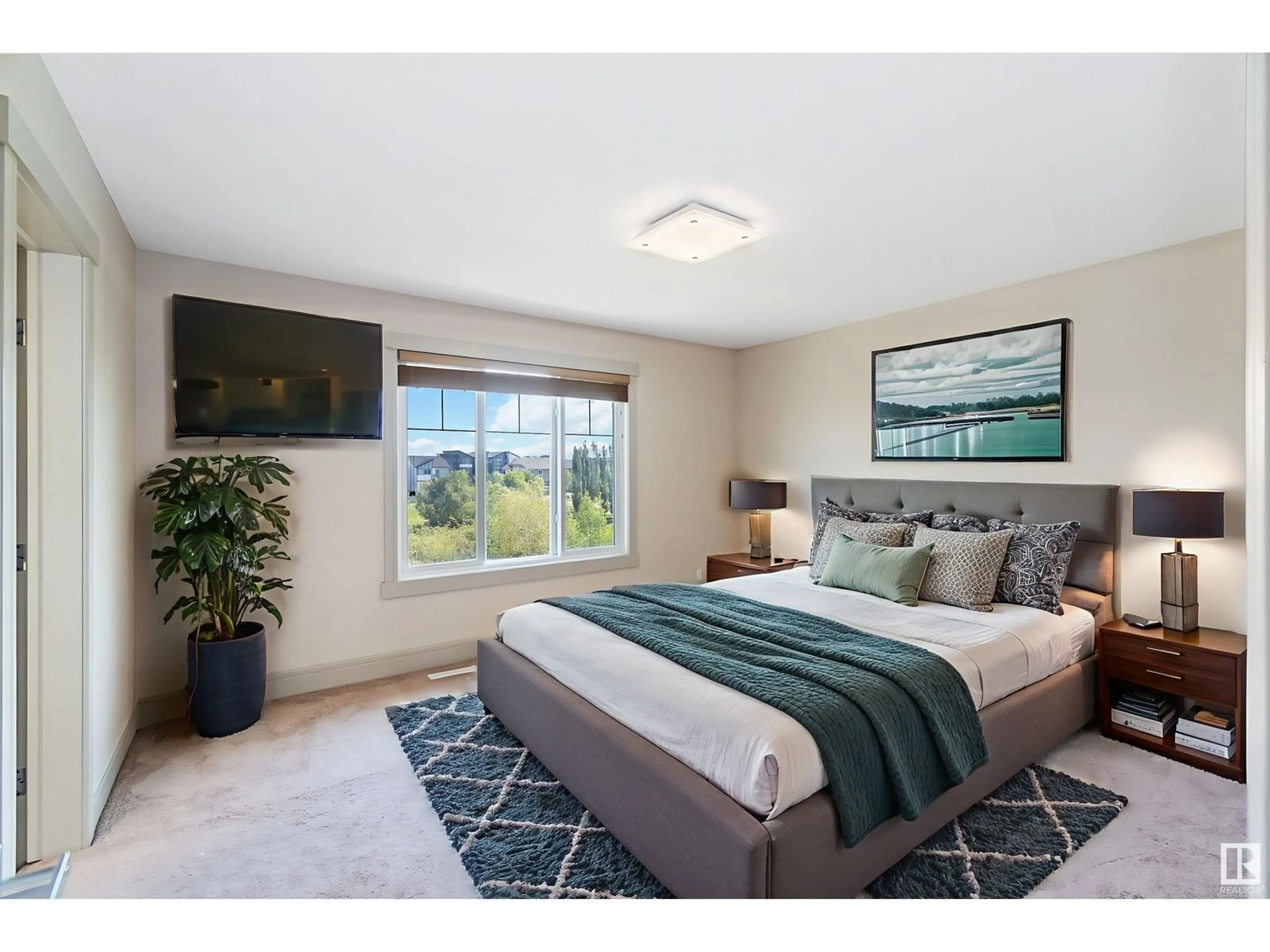 Bedroom with bed, unknown for 3434 PARKER LOOP, Edmonton Alberta T6W2W9