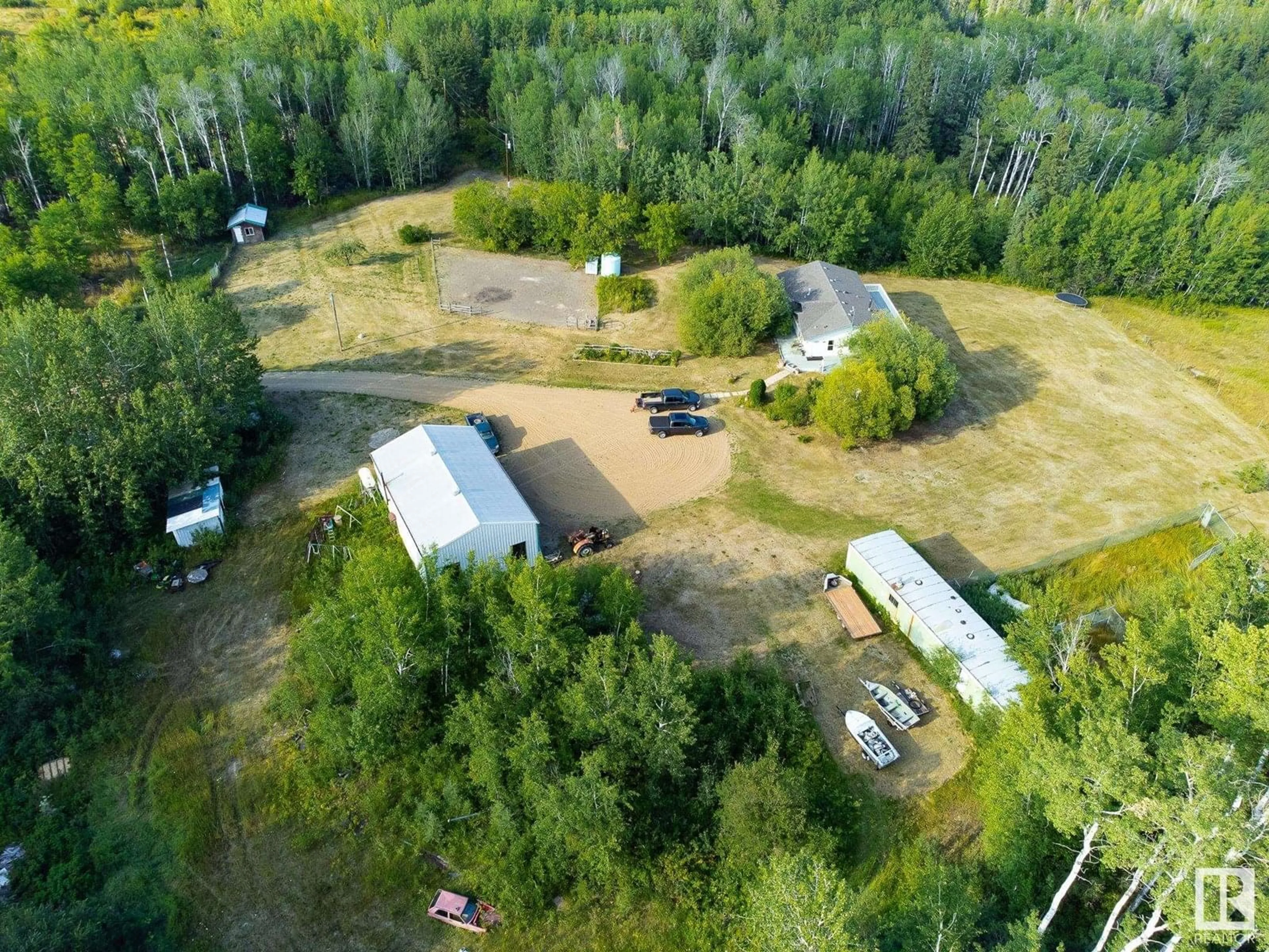 A pic from outside/outdoor area/front of a property/back of a property/a pic from drone, forest/trees view for 11219 TOWNSHIP ROAD 640 A, Rural Lac La Biche County Alberta T0A2C0