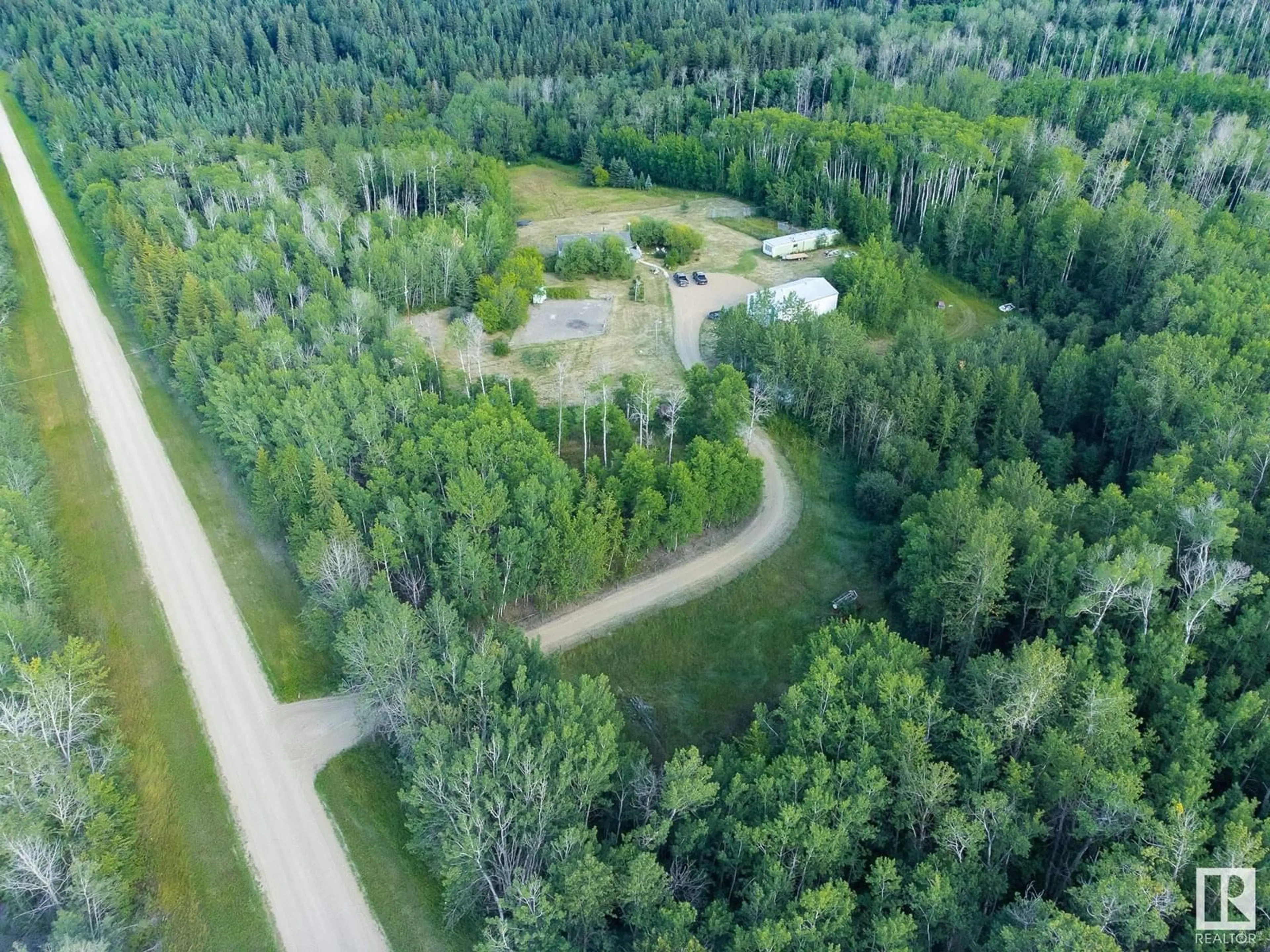 A pic from outside/outdoor area/front of a property/back of a property/a pic from drone, forest/trees view for 11219 TOWNSHIP ROAD 640 A, Rural Lac La Biche County Alberta T0A2C0