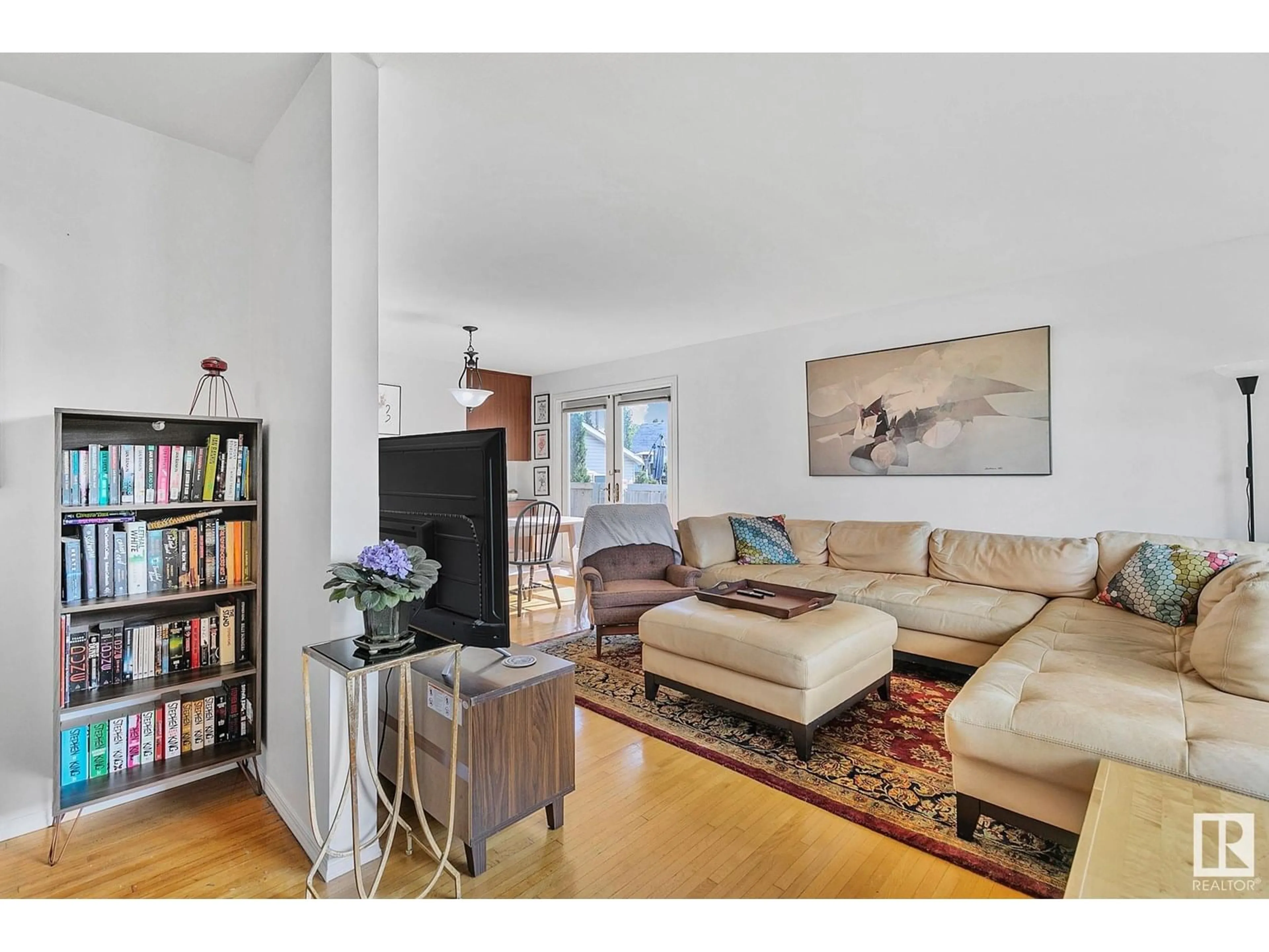 Living room with furniture, unknown for 15614 81 AV, Edmonton Alberta T5R3P4