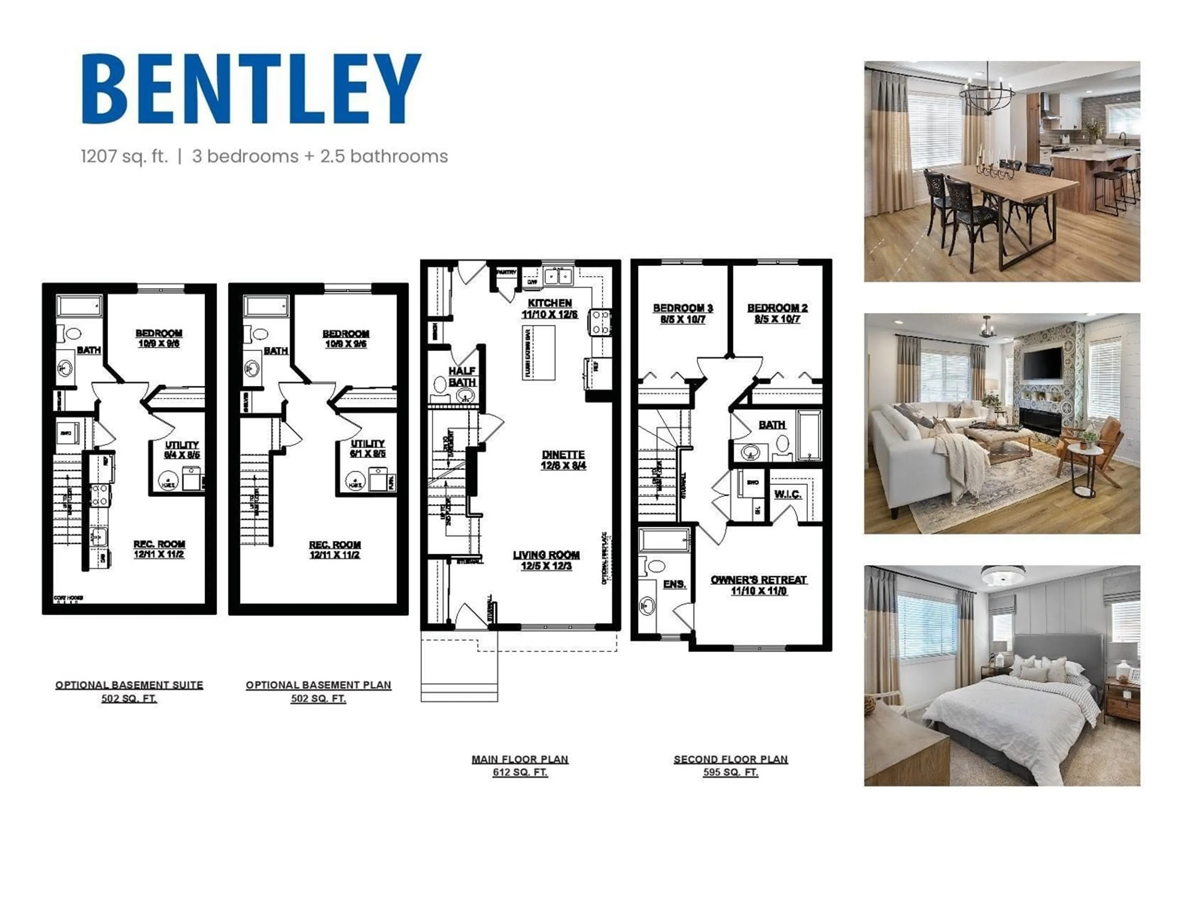 Floor plan for NW - 2019 210 ST, Edmonton Alberta T6M3H6