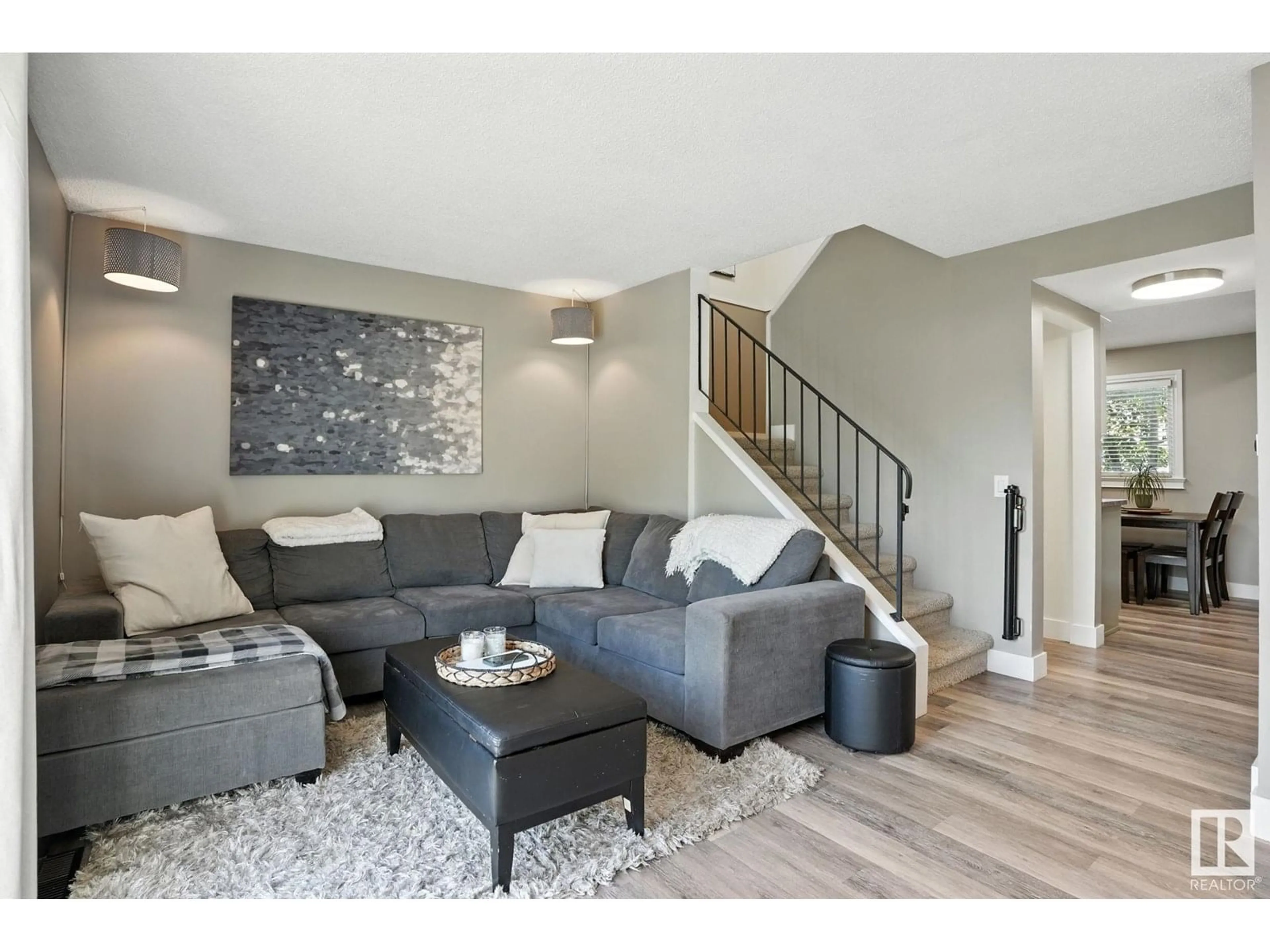 Living room with furniture, unknown for 18032 93 AV, Edmonton Alberta T5T1Y1