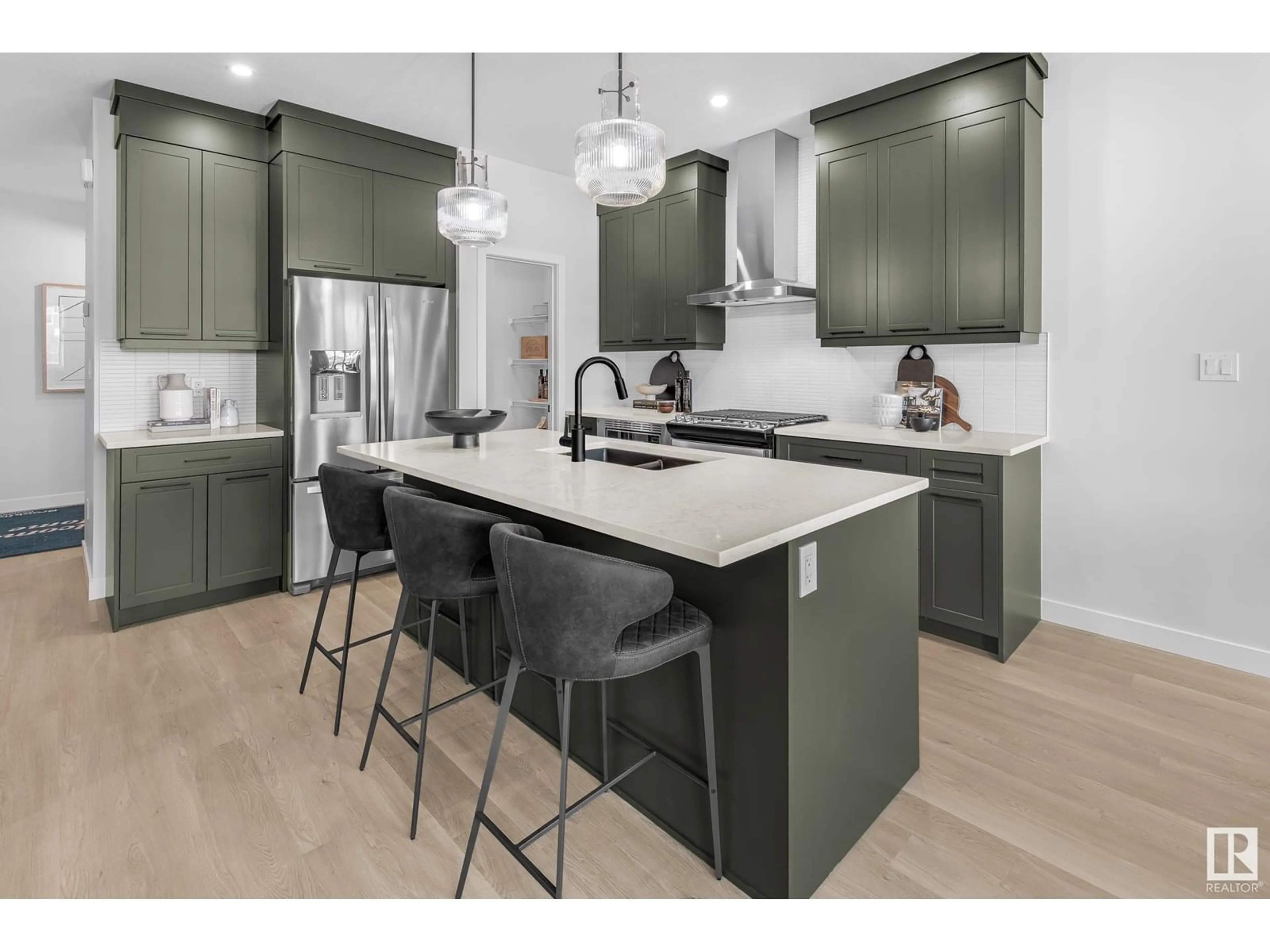 Open concept kitchen, ceramic/tile floor for SW - 4793 CAWSEY TC, Edmonton Alberta T6W5M7
